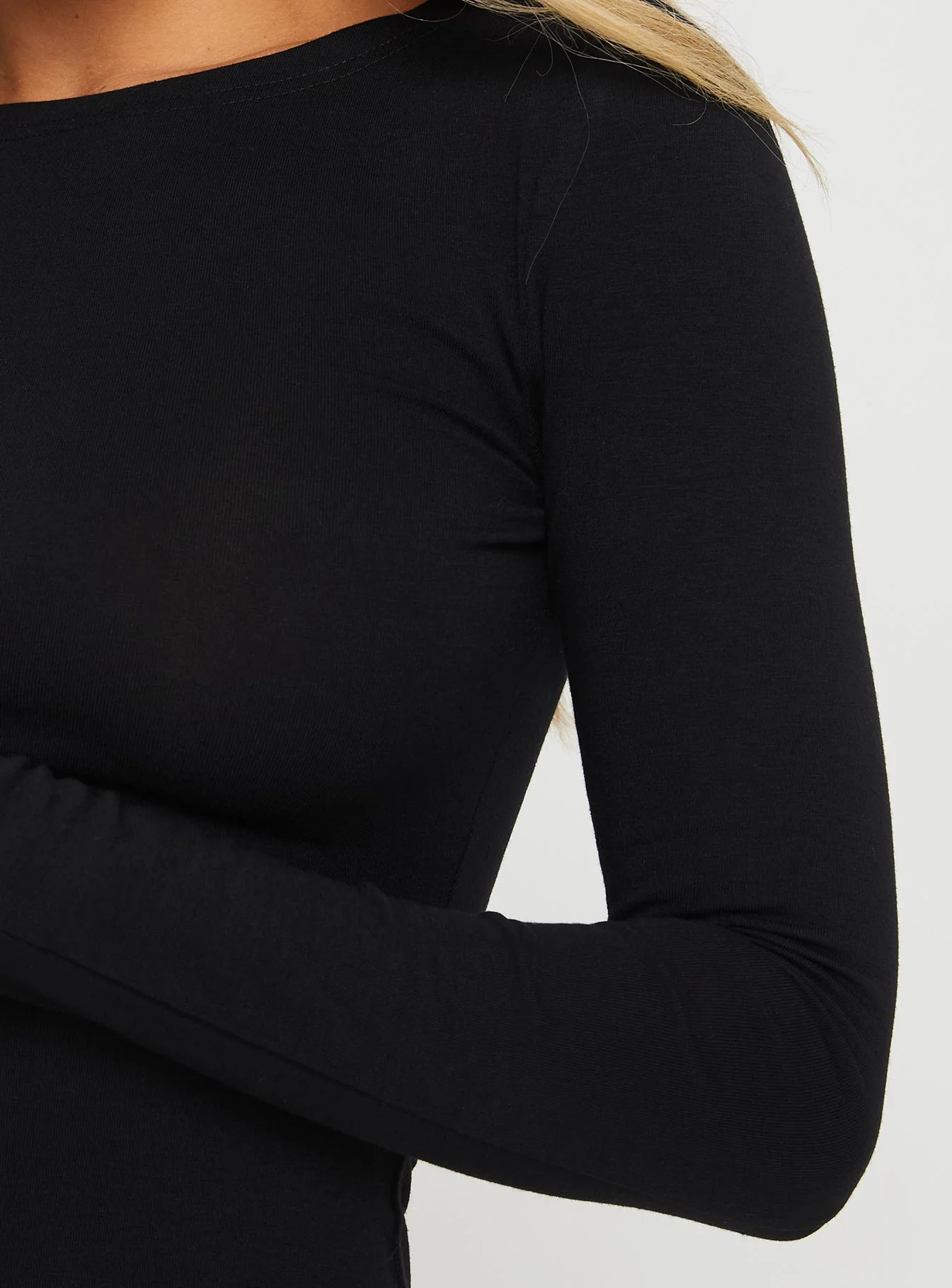 Lex Long Sleeve Mini Dress Black Petite - Image 5