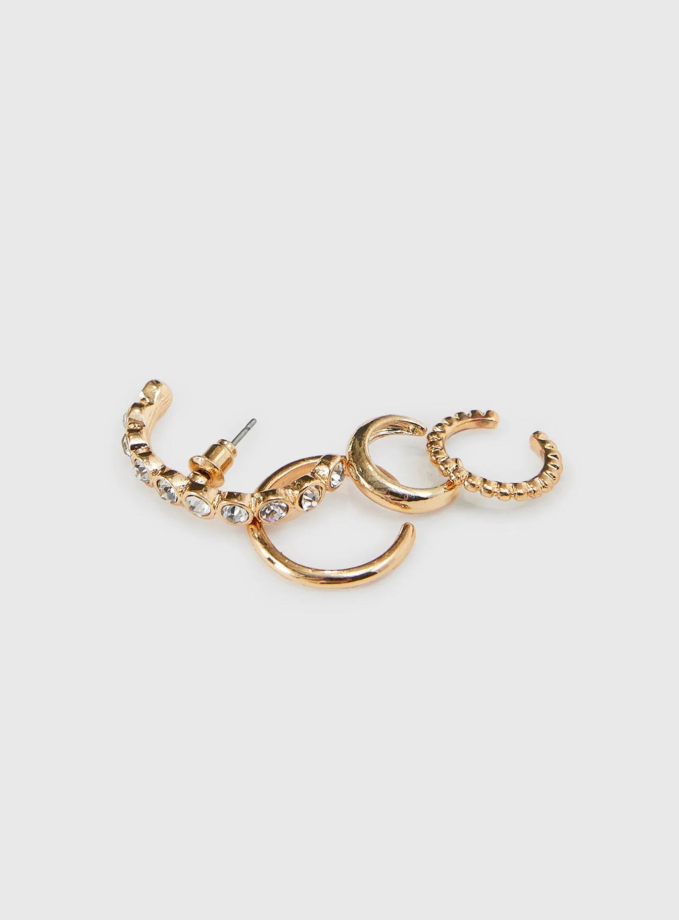 Life In Luxury Ear Cuff Set Gold - Image 3