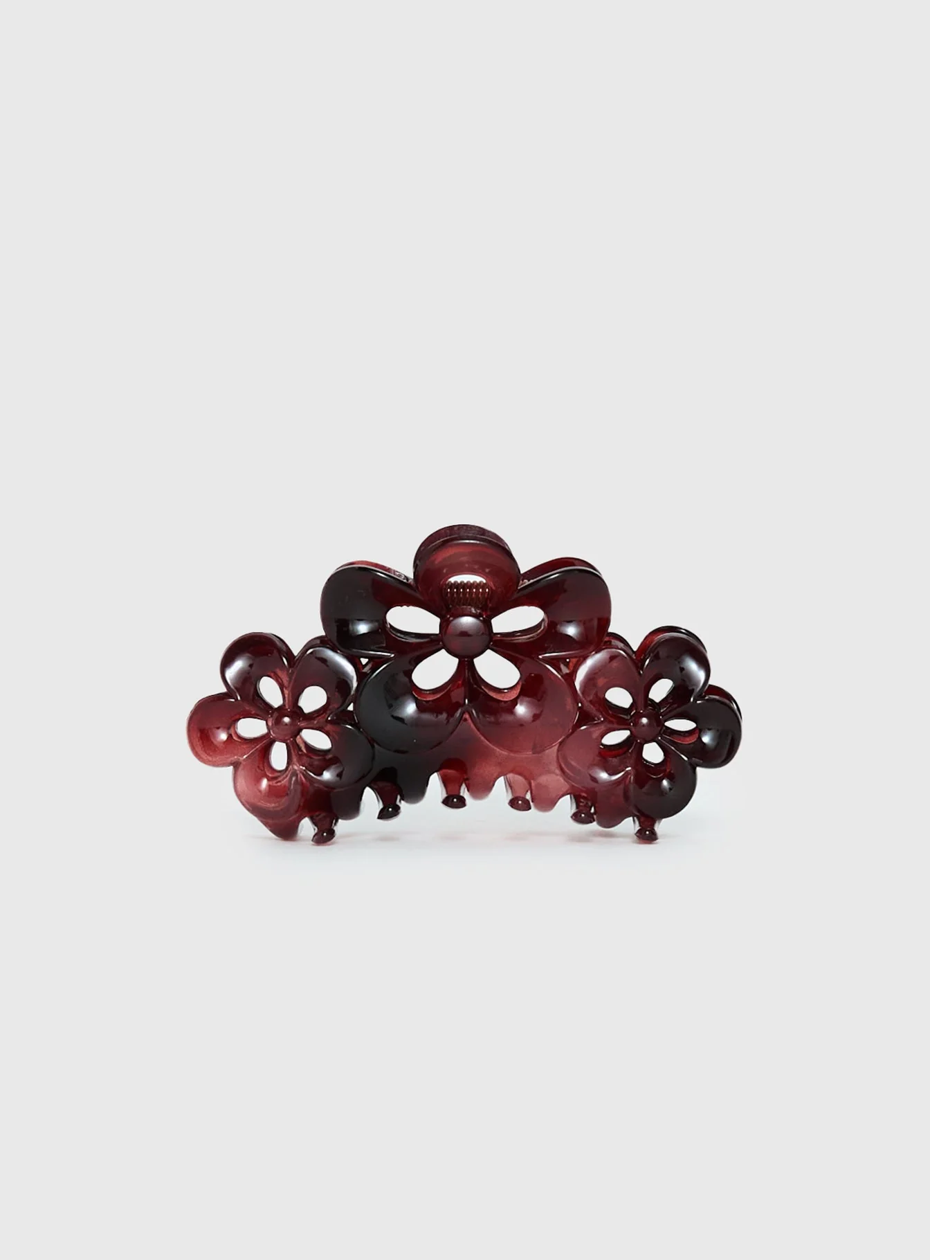 Lights Up Claw Clip Burgundy - Image 2