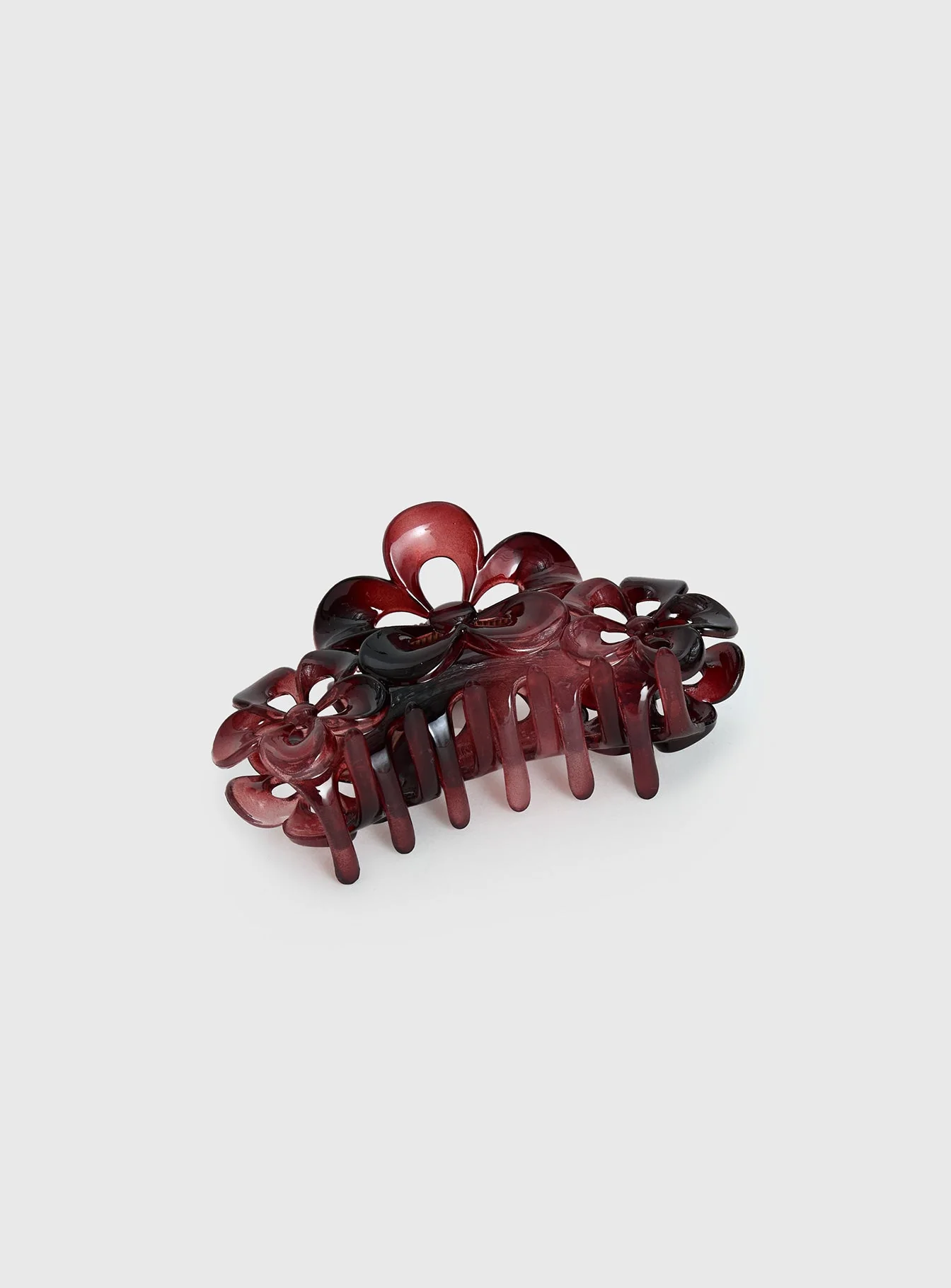 Lights Up Claw Clip Burgundy - Image 3