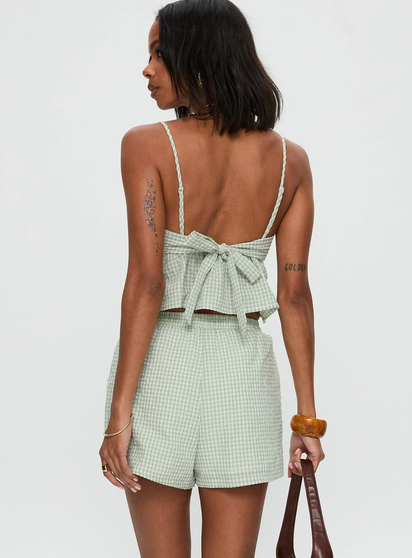 Lille Set Green Gingham - Image 4