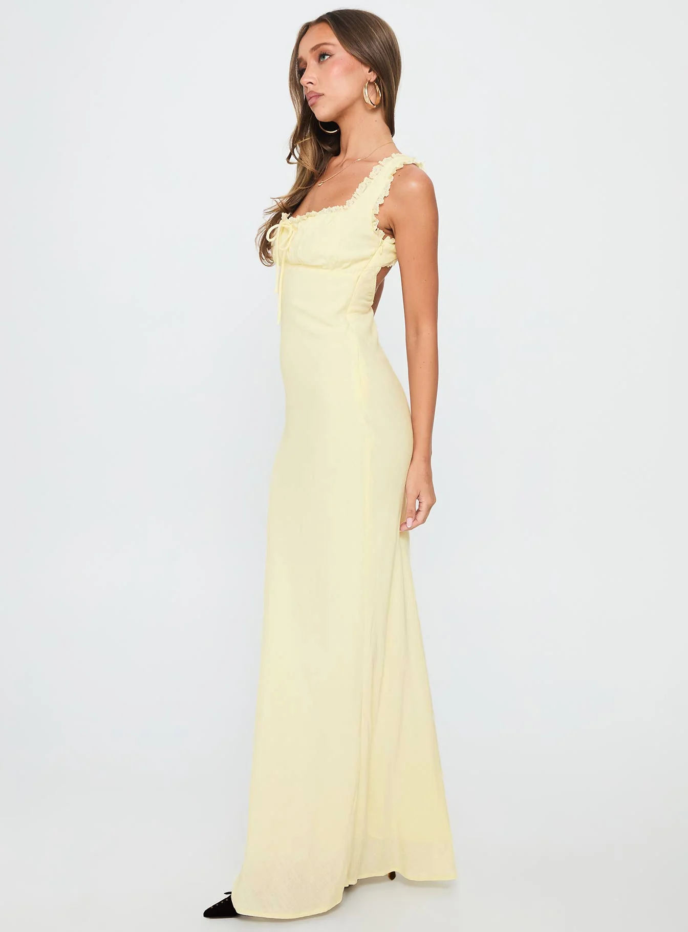 Lillette Maxi Dress Lemon - Image 4