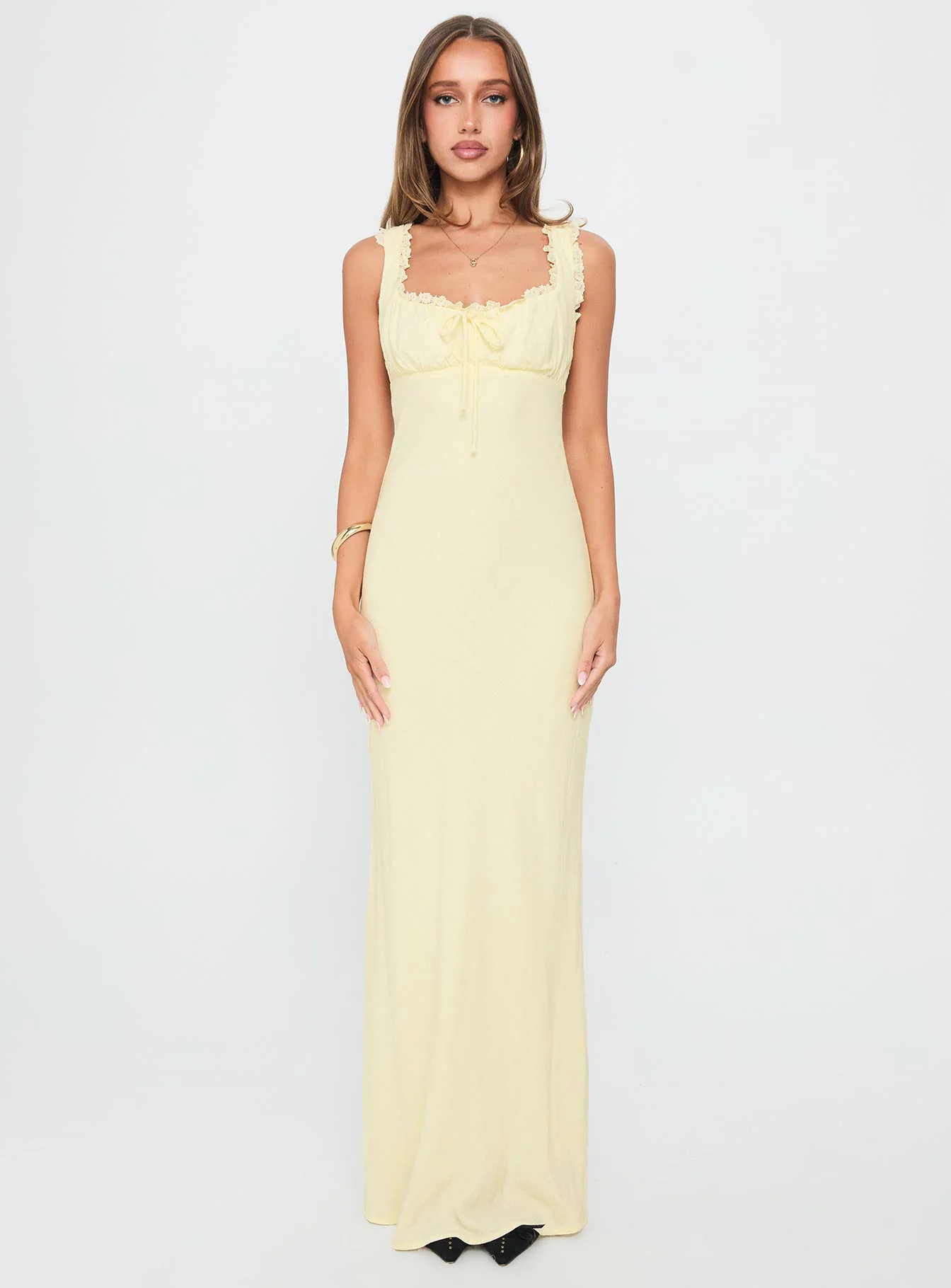 Lillette Maxi Dress Lemon - Image 7