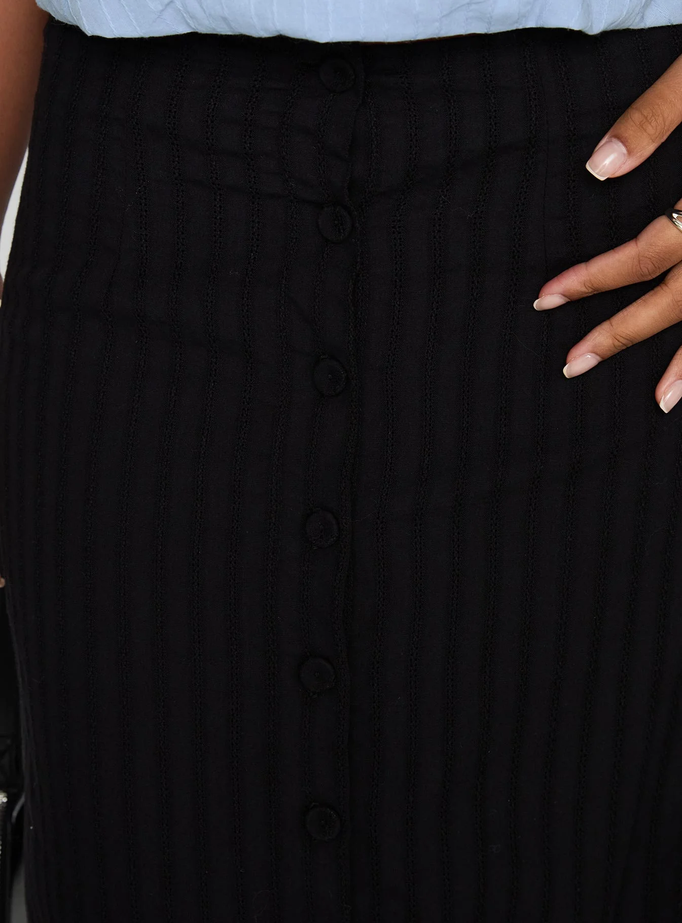 Livie Maxi Skirt Black - Image 6