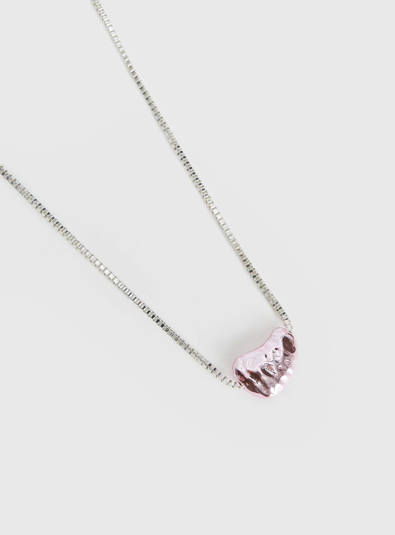 Living Large Pendant Necklace Pink - Image 3