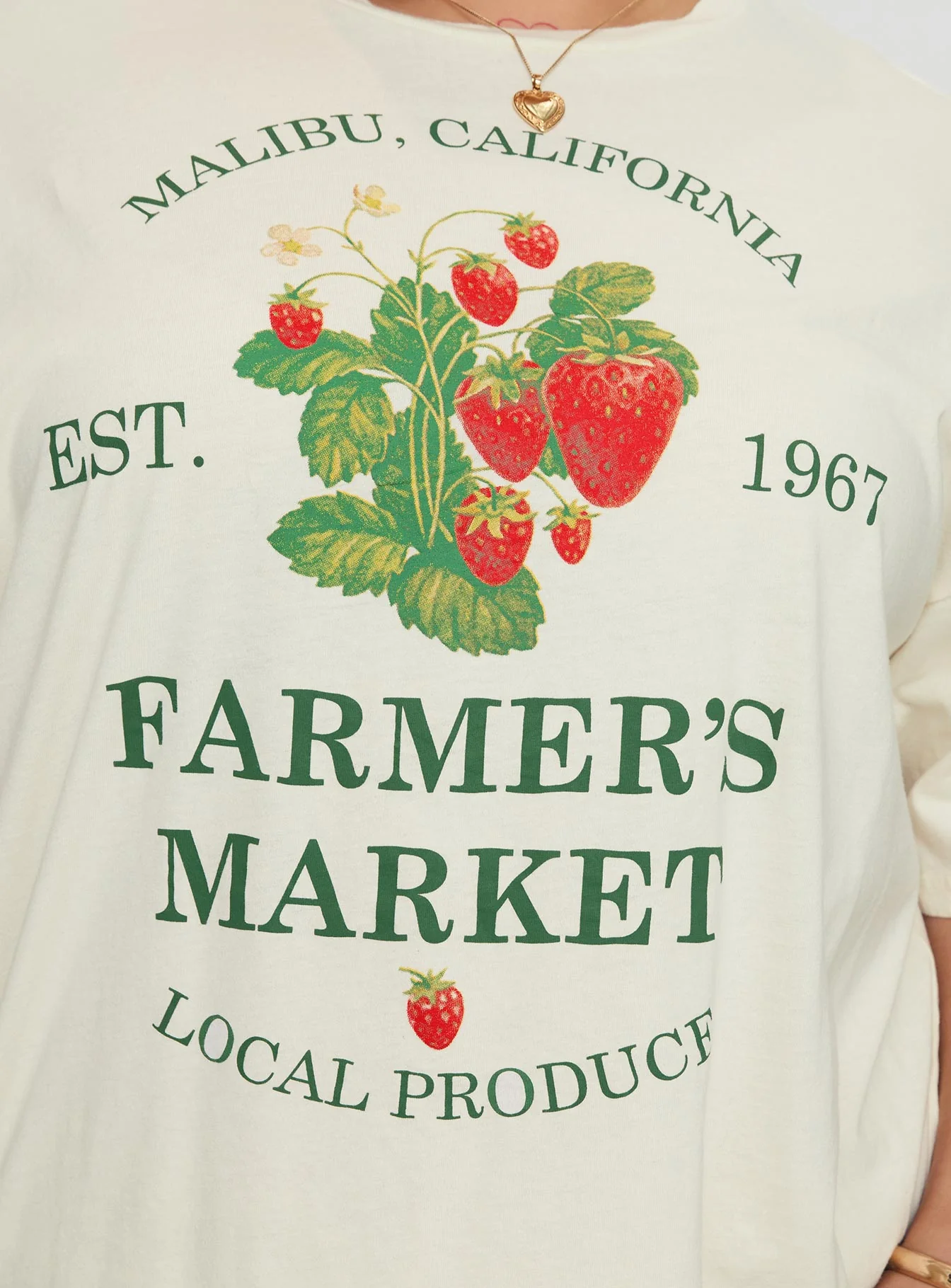 Local Produce Tee Cream Curve - Image 6