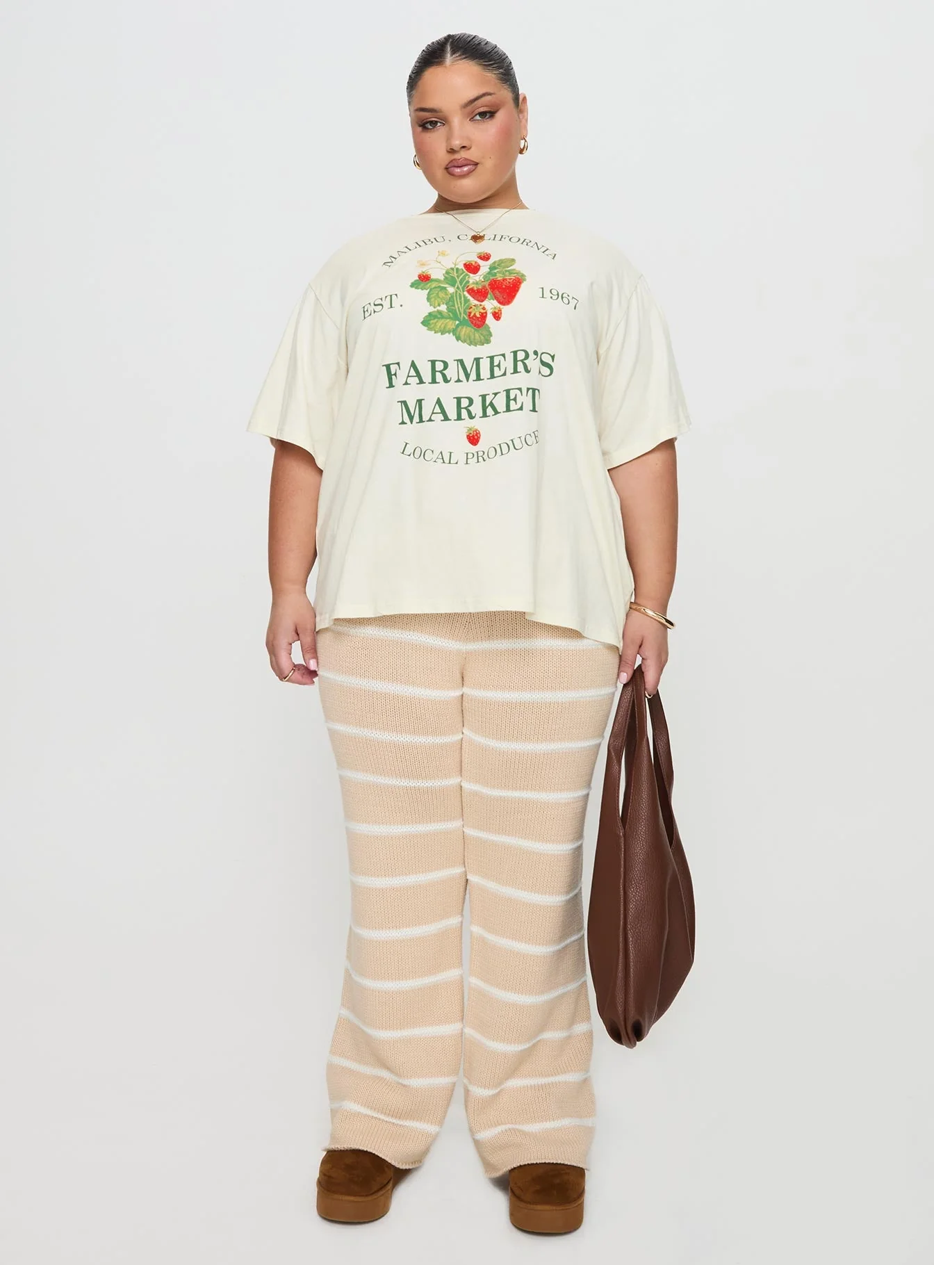 Local Produce Tee Cream Curve - Image 7