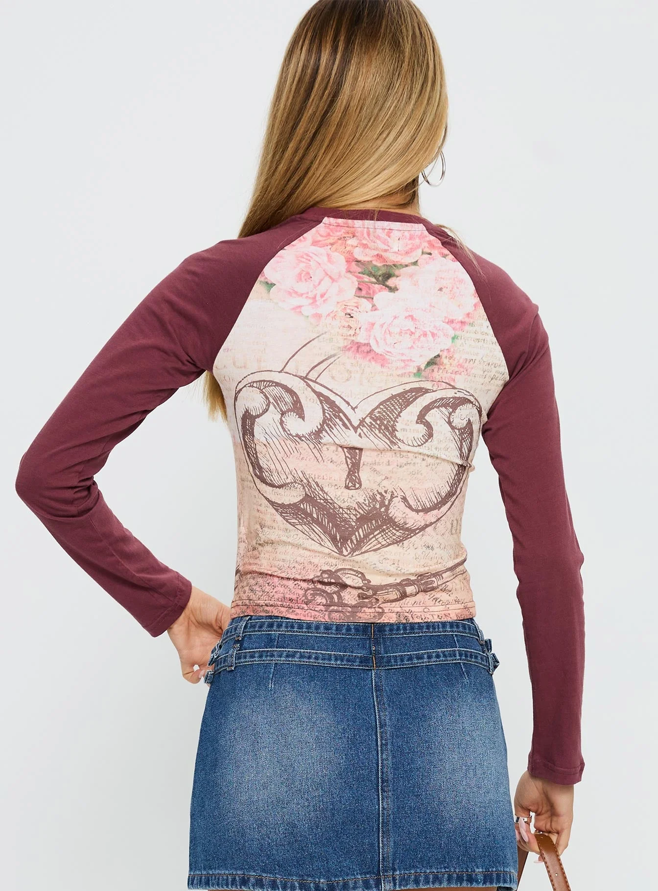Lock and Key Long Sleeve Top Multi - Image 5