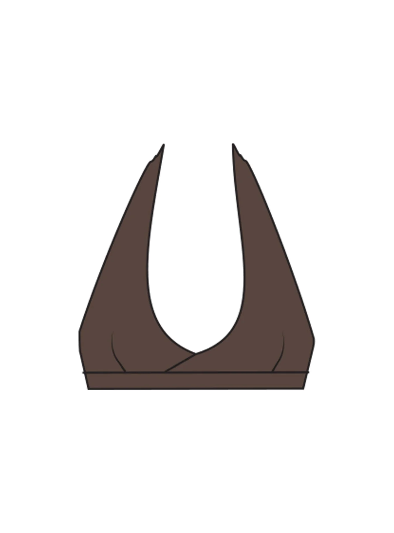 Lock In Active Halter Crop Top Brown - Image 9