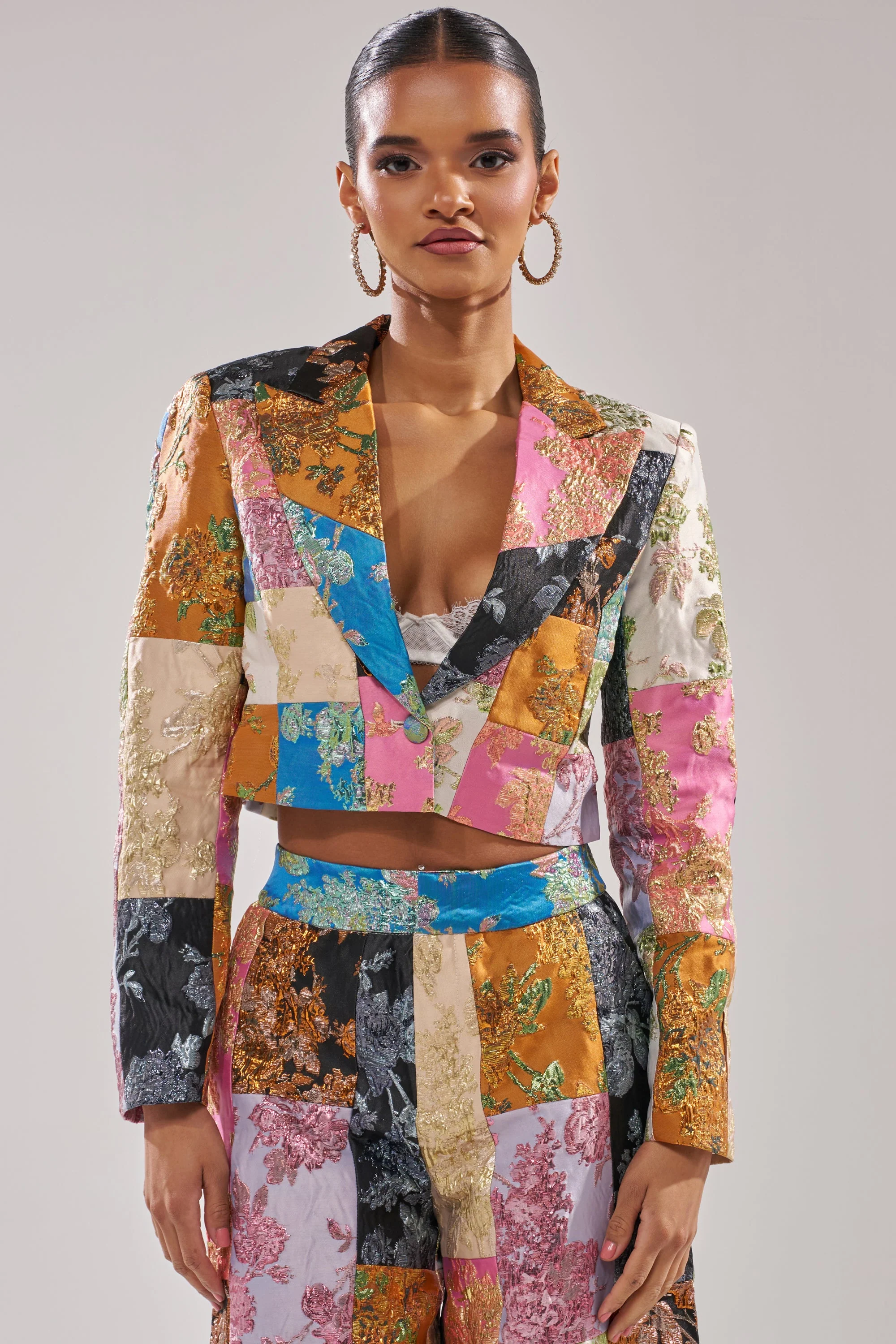 LOLITA PATCHWORK BROCADE BLAZER - Image 2