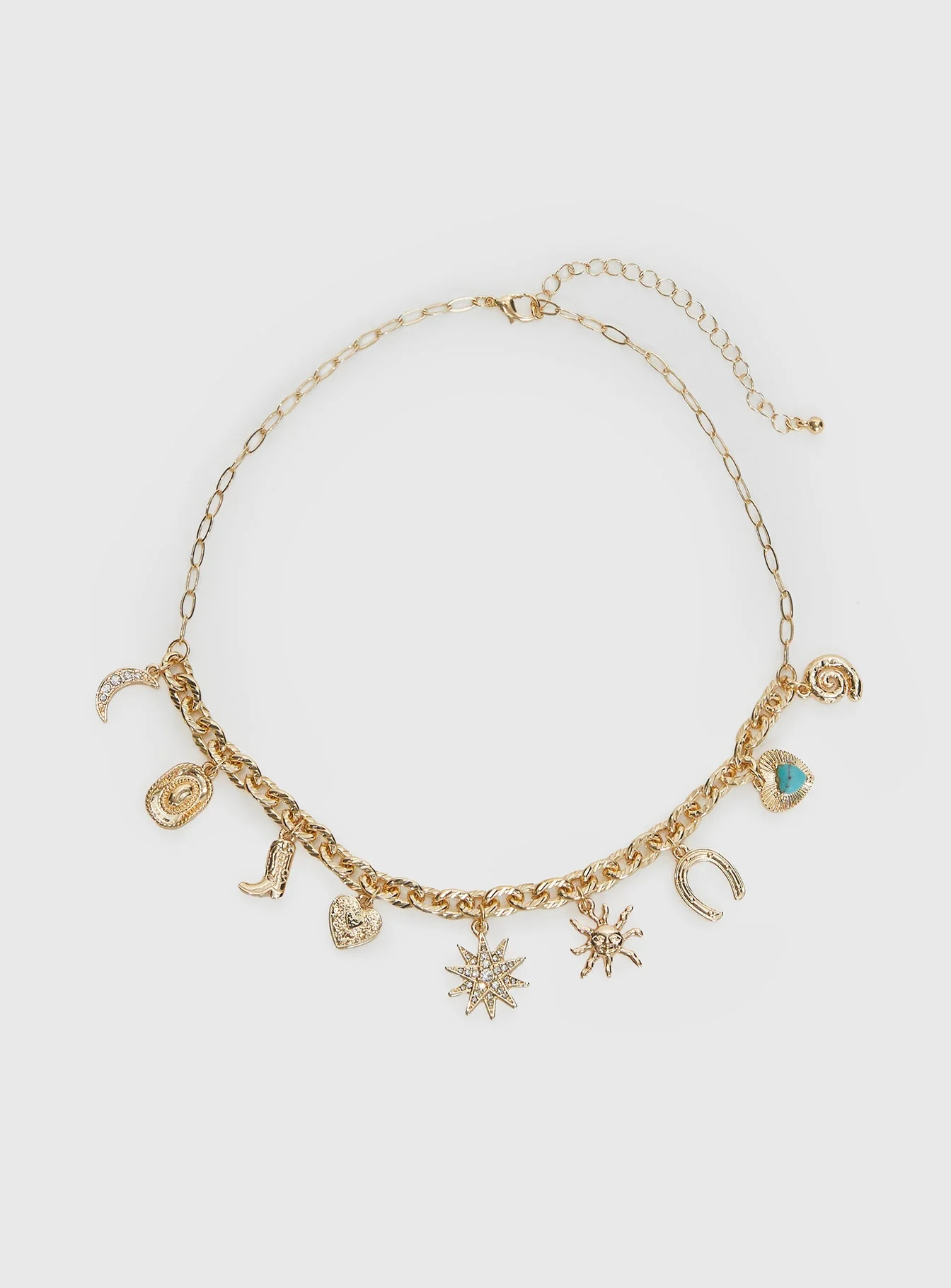 Lone Star Charm Neckalce Gold - Image 2
