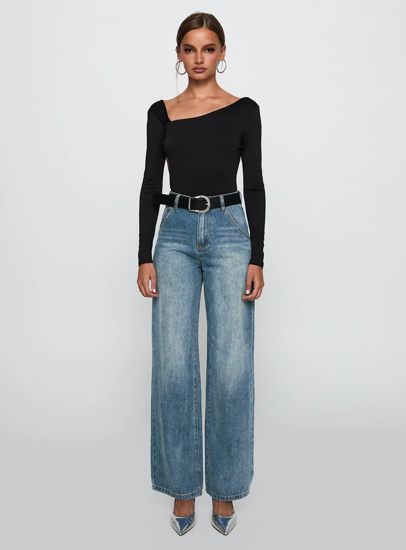 Look This Good Backless Bodysuit Black - Image 7