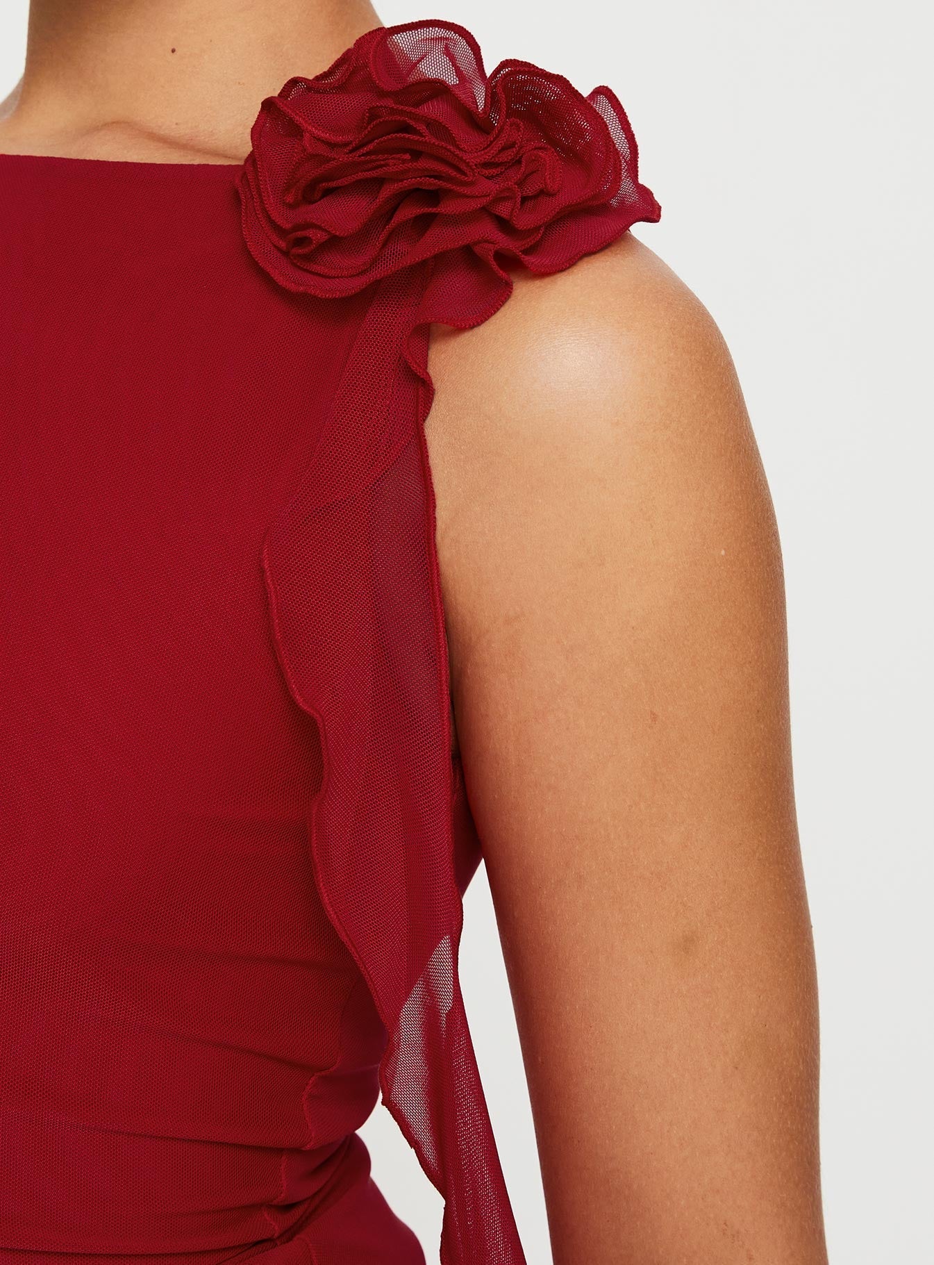 Lorello Mini Dress Red - Image 6