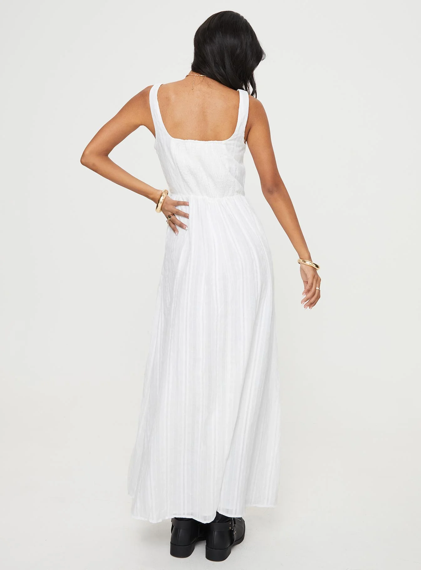 Lorinda Maxi Dress White - Image 5