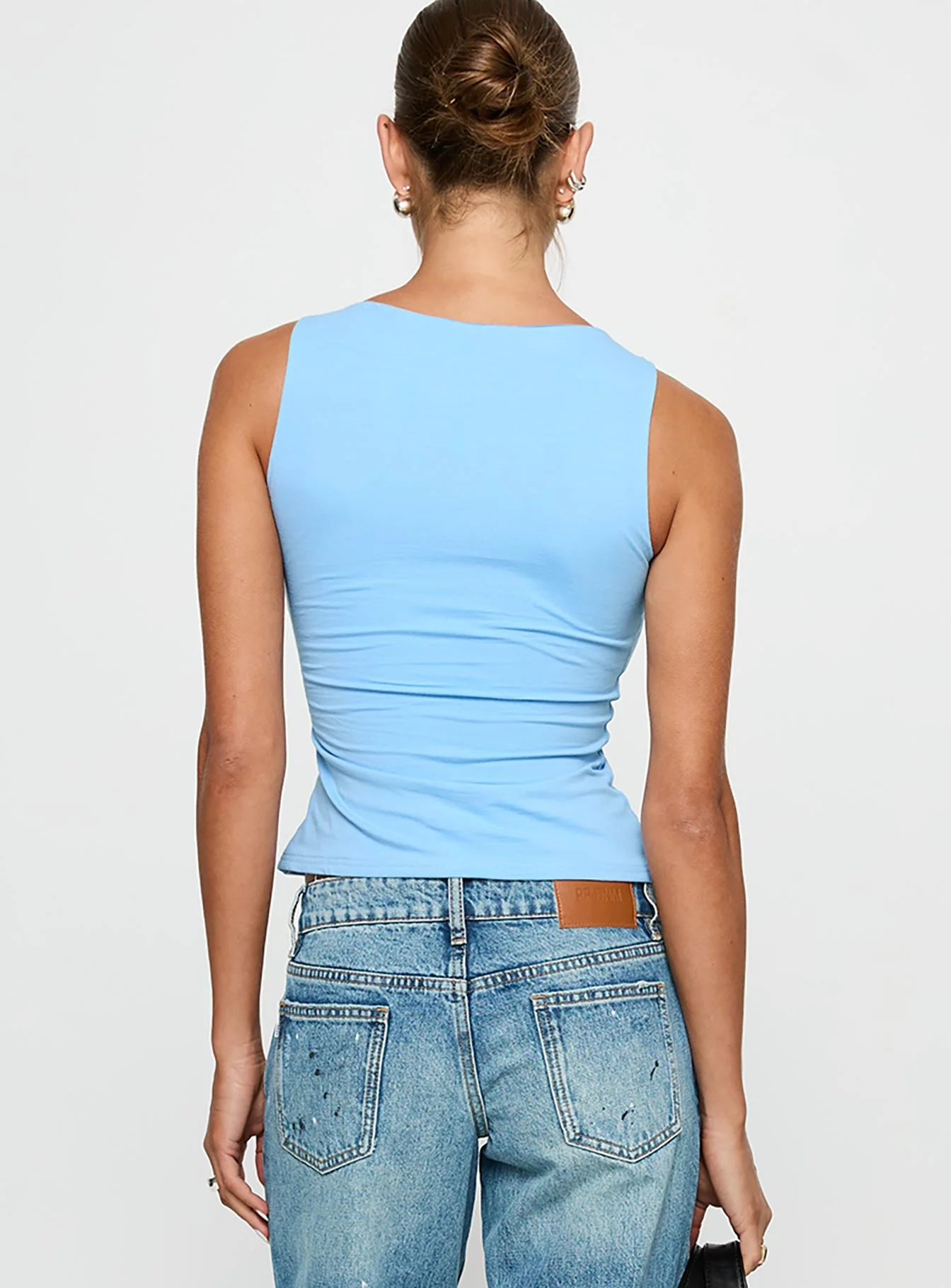 Lose Your Number High Neck Top Blue - Image 5