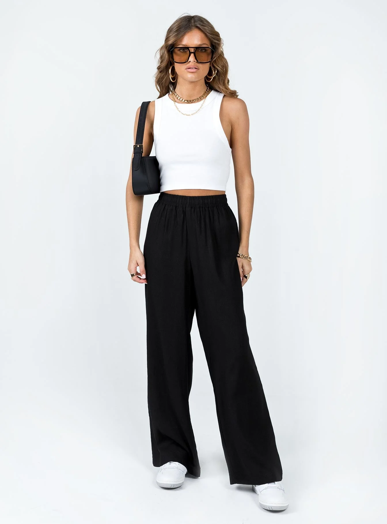 Louis Linen Blend Pants Black Lower Impact - Image 3