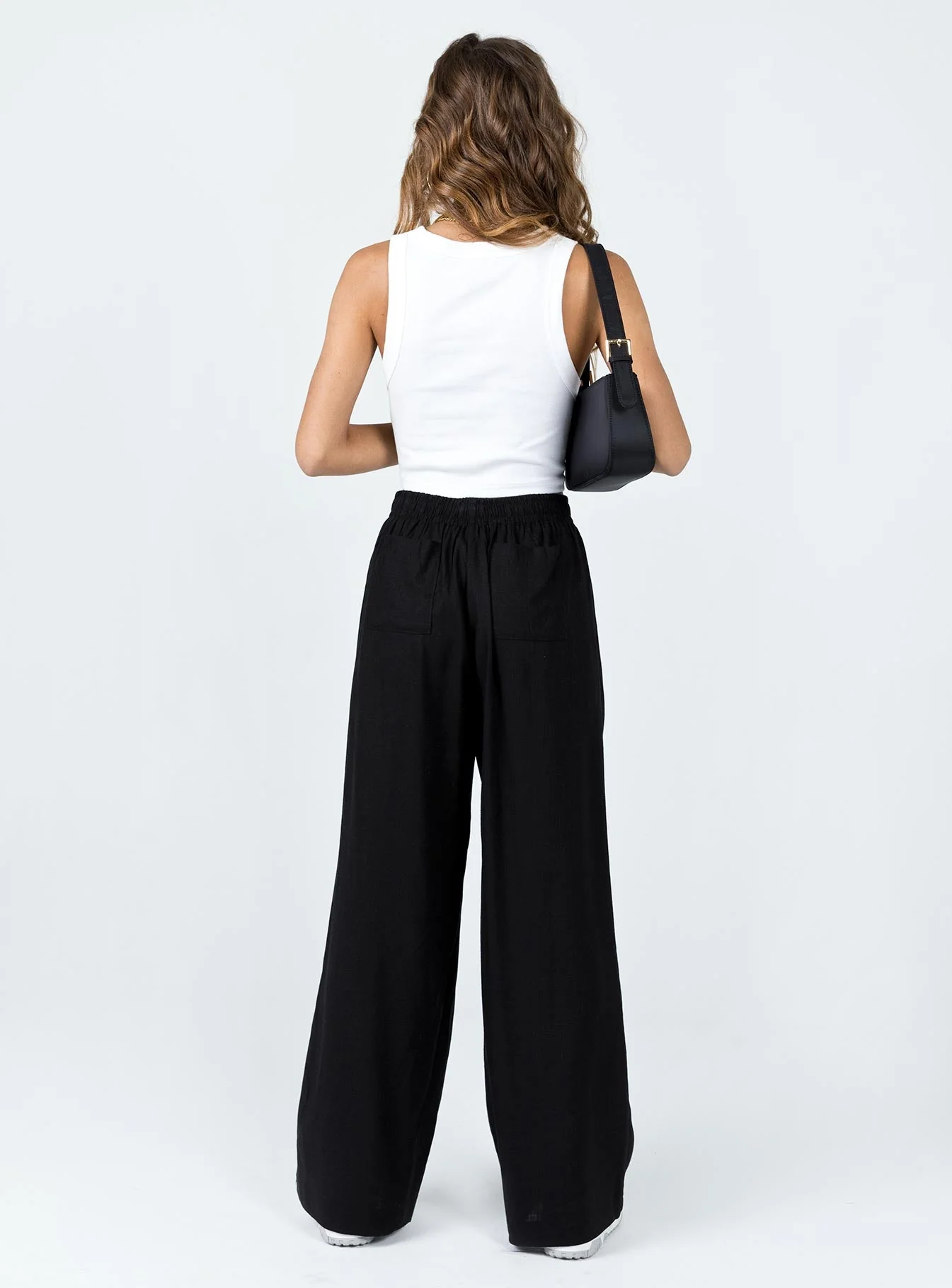 Louis Linen Blend Pants Black Lower Impact - Image 5