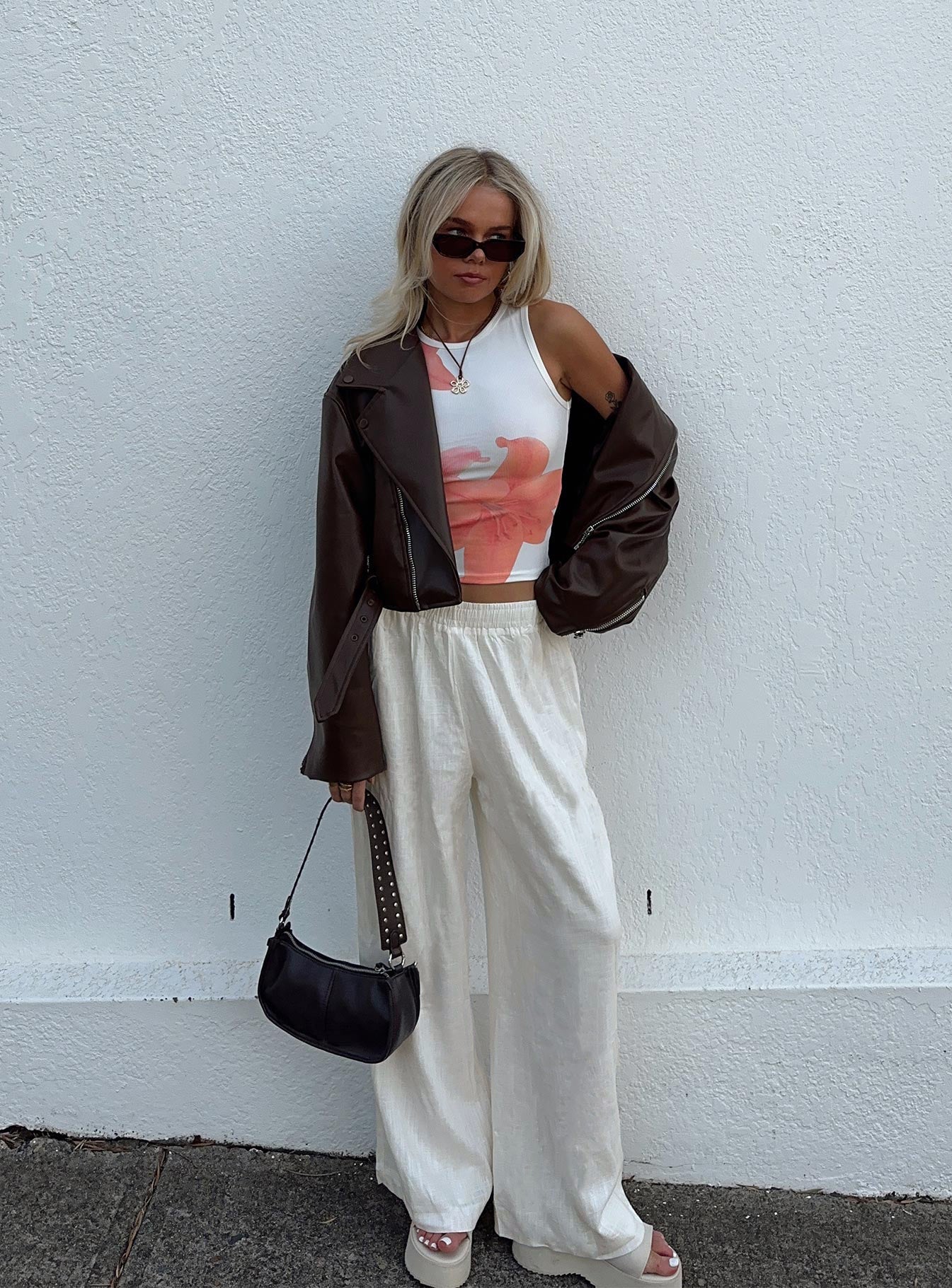 Louis Linen Blend Pants Off White - Image 7