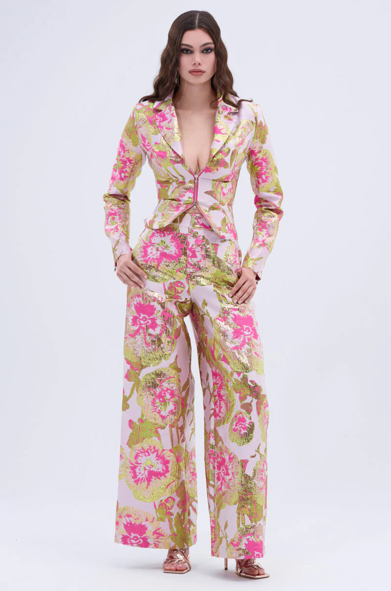 LOVELY FLORAL BROCADE BLOUSE - Image 10