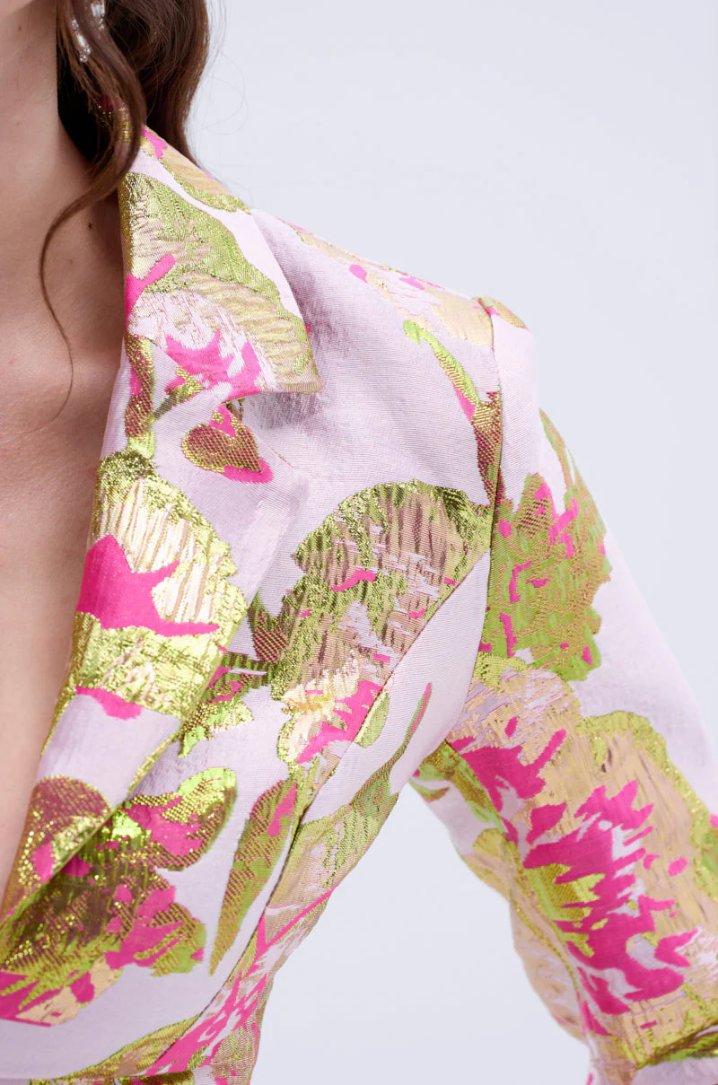 LOVELY FLORAL BROCADE BLOUSE - Image 11