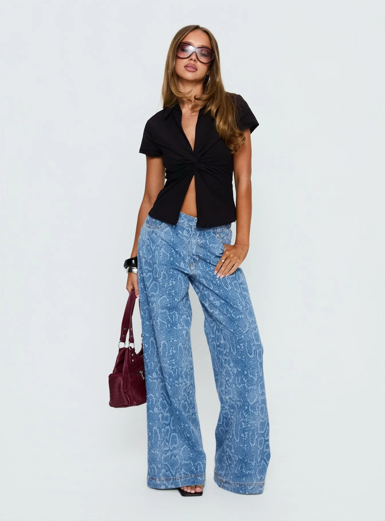 Lover Blues Twist Top Black - Image 3