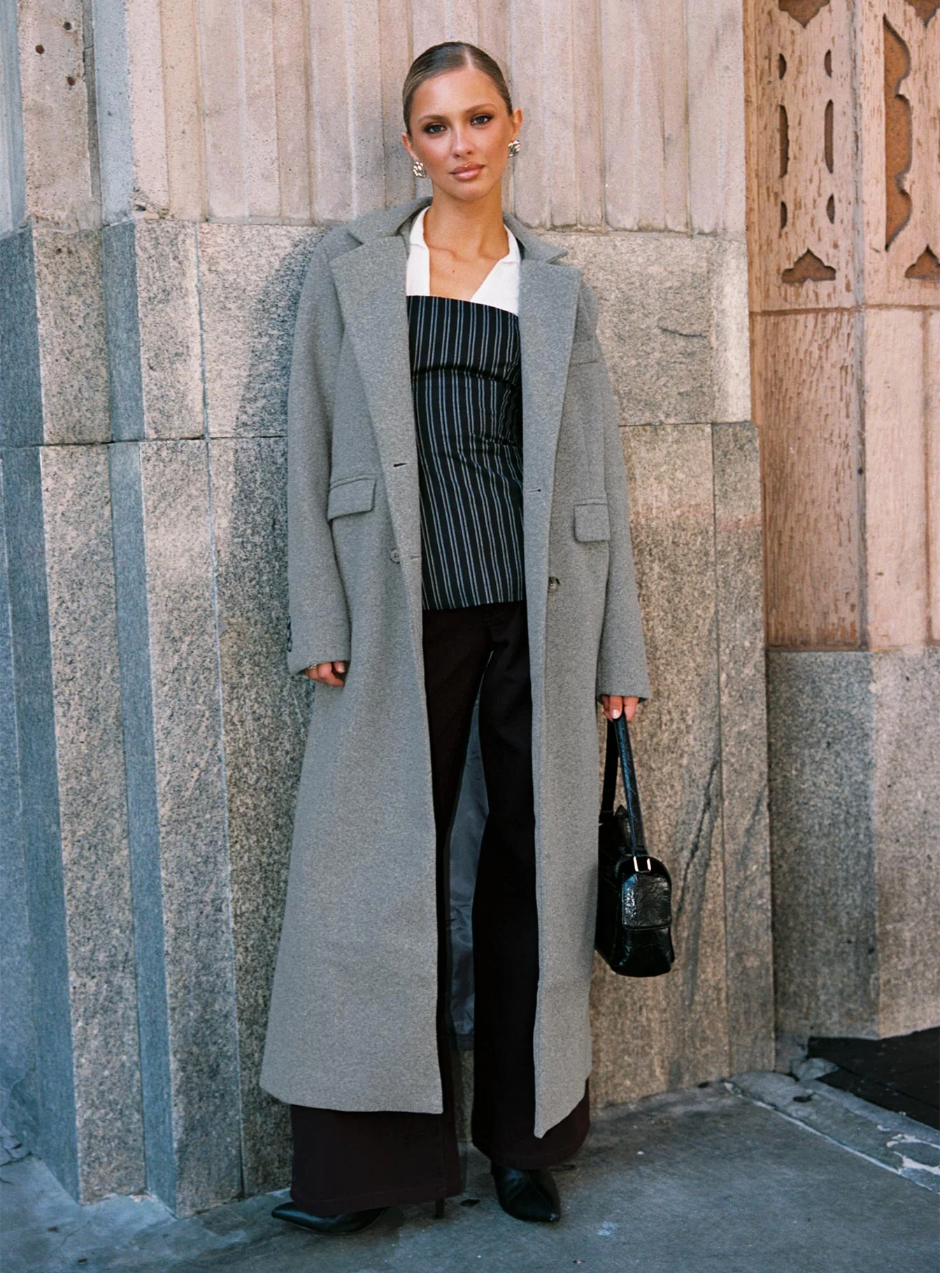 Lovergirl Longline Coat Grey - Image 9