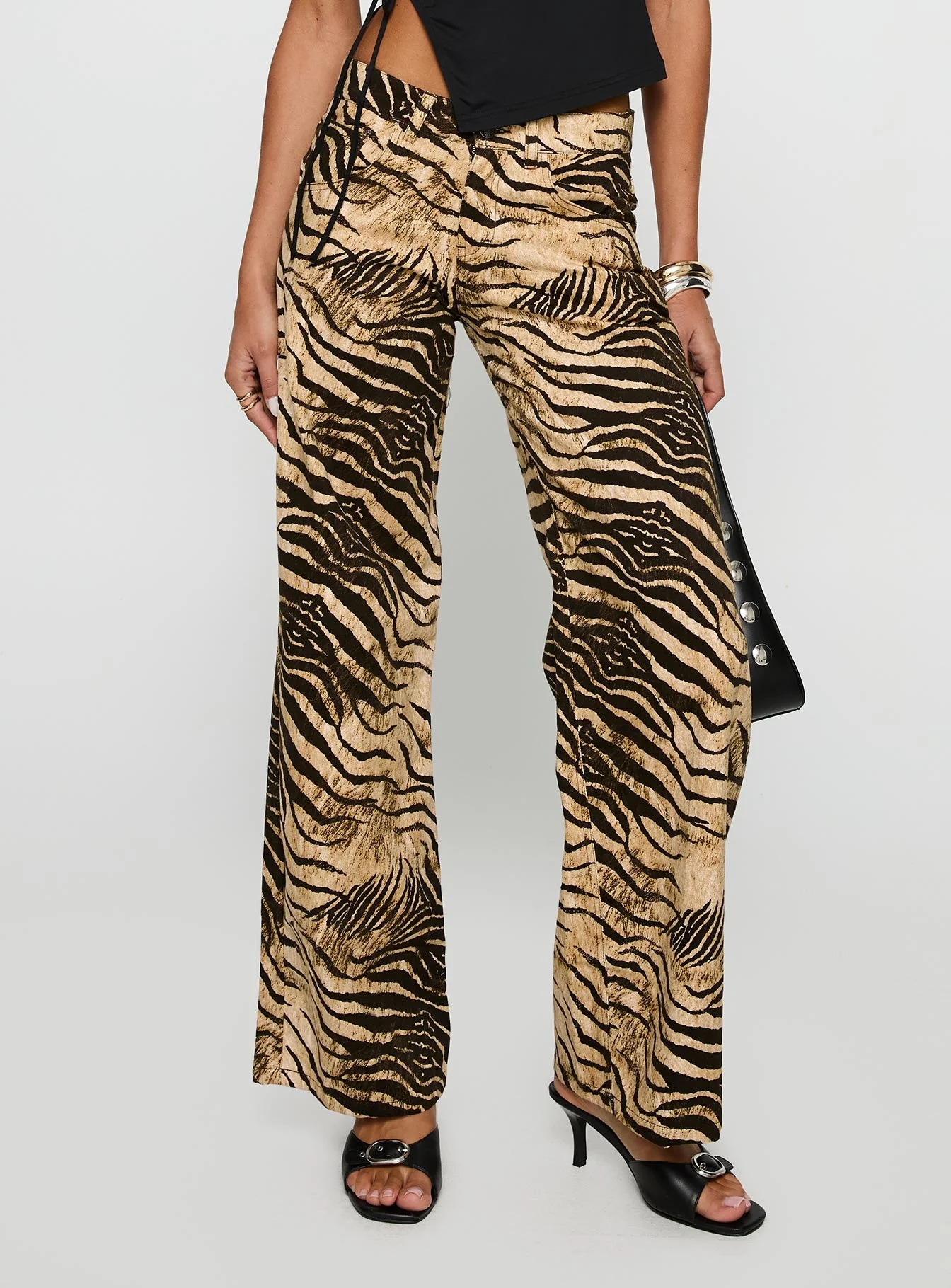 Low Rise Roomy Pants Multi - Image 2