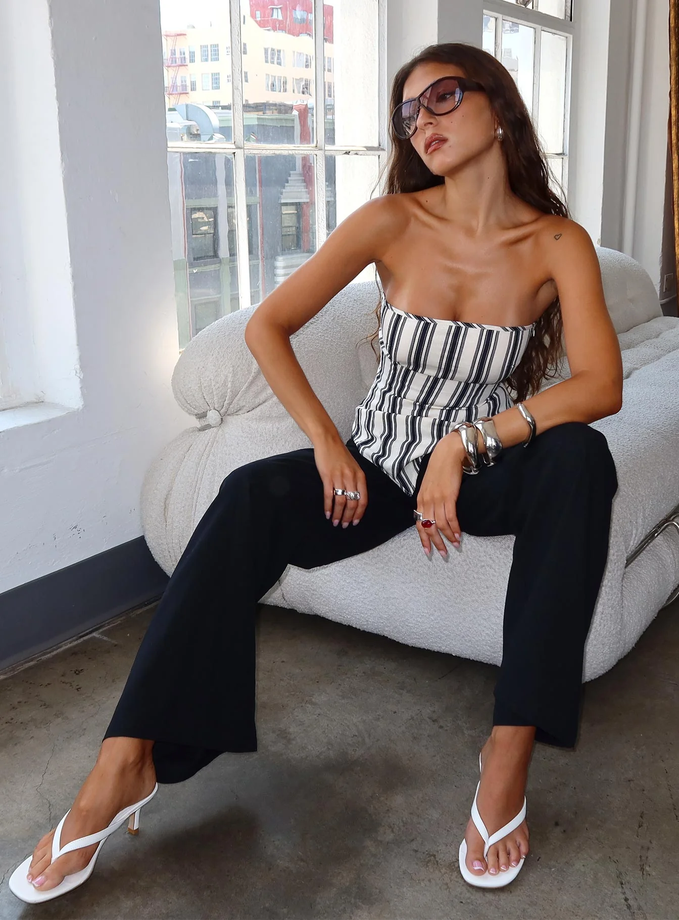 Lucetta Wide Leg Pant Black - Image 10