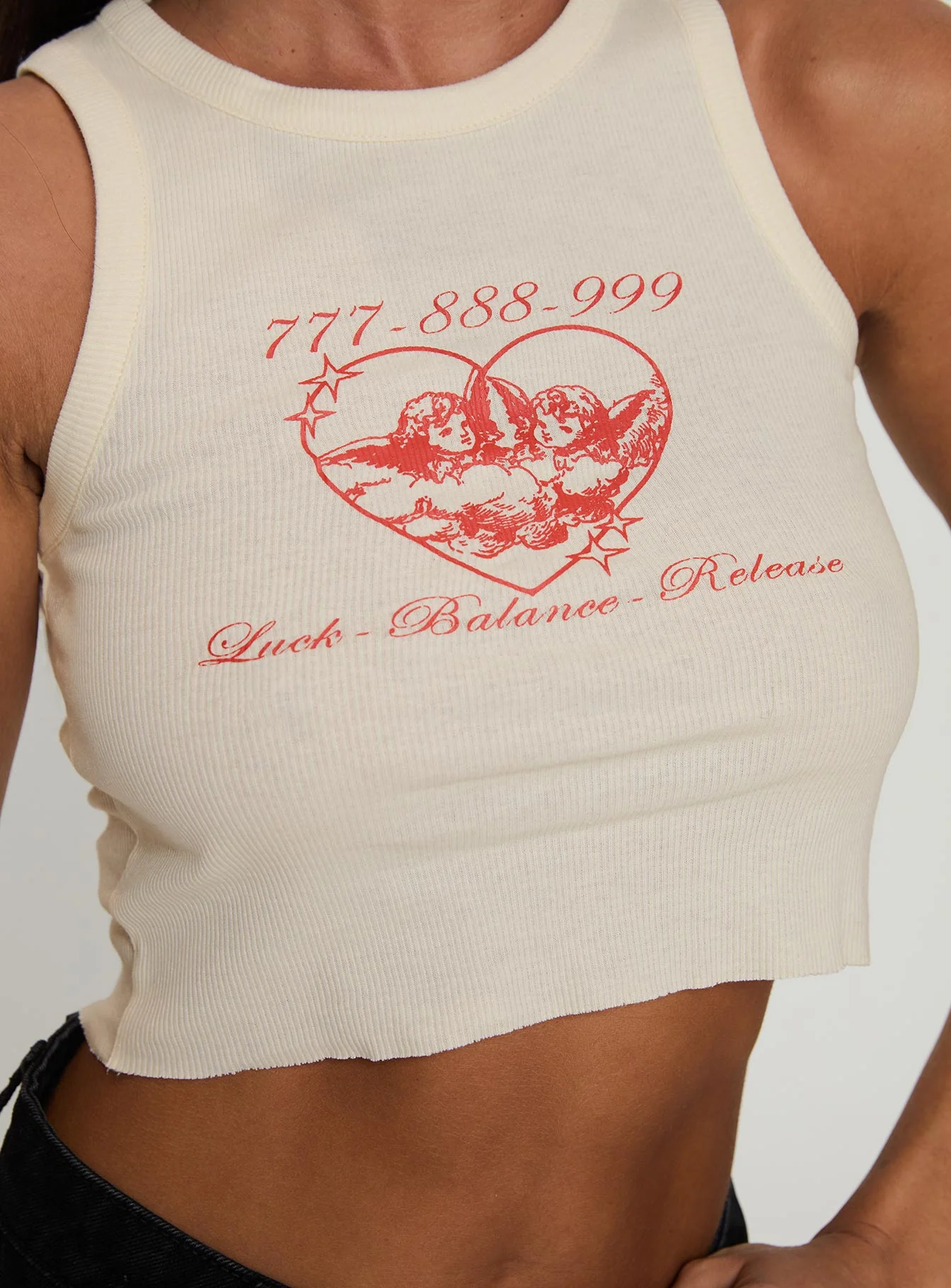 Luck Heart Angels Top White - Image 5