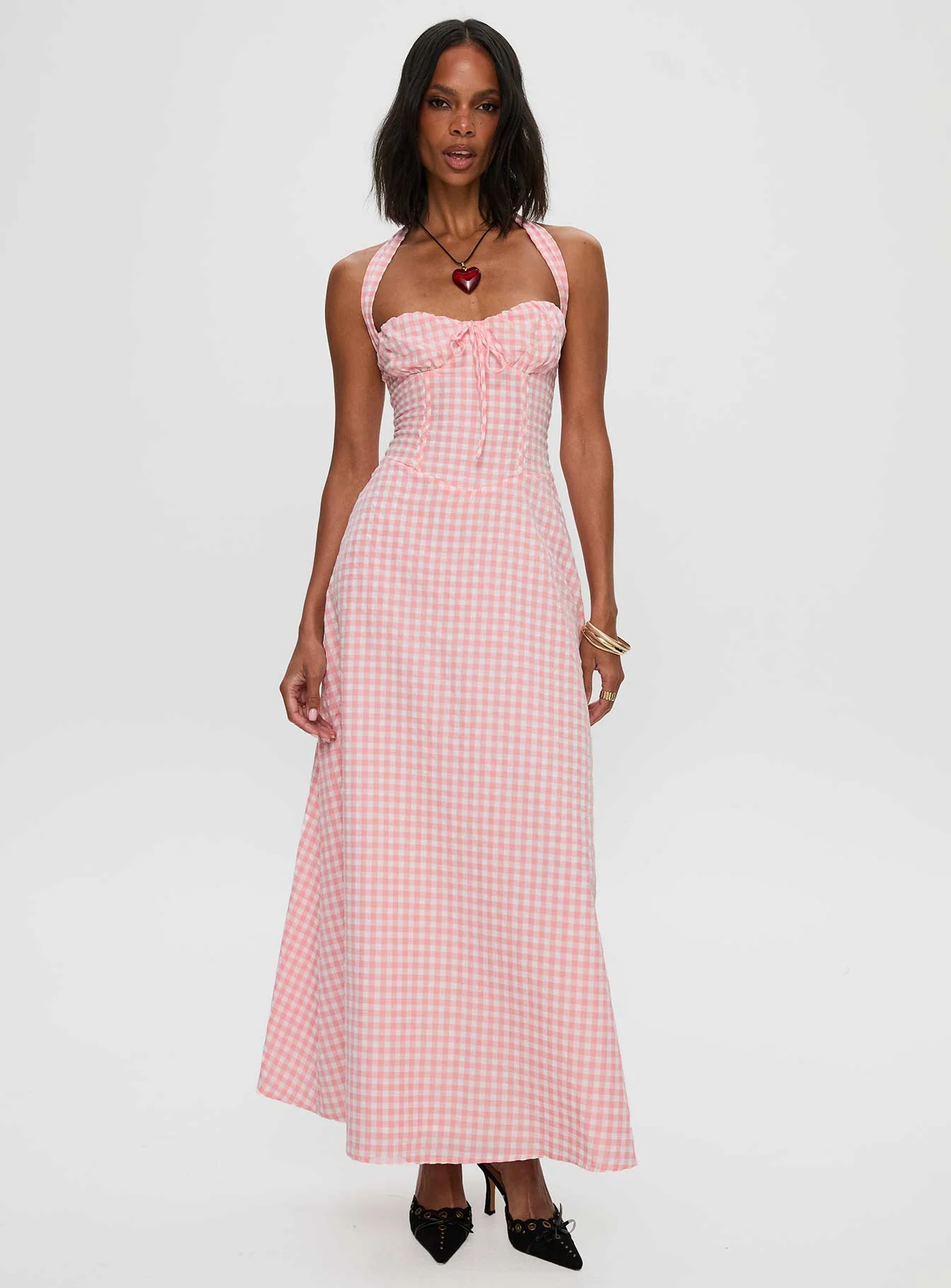 Lucky For You Halter Maxi Dress Multi - Image 2