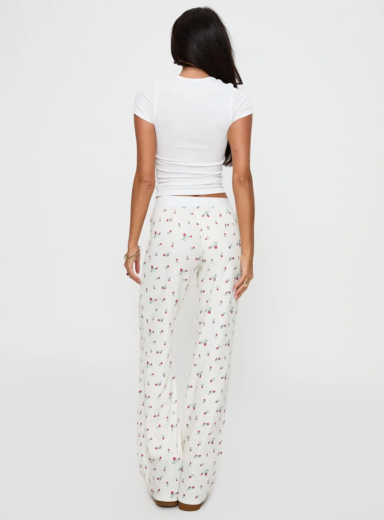Lullabies Pointelle Sleep Pant Yellow - Image 5