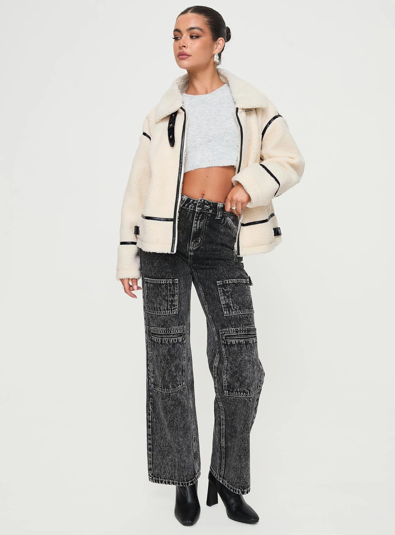 Lumanara Shearling Jacket Cream - Image 2