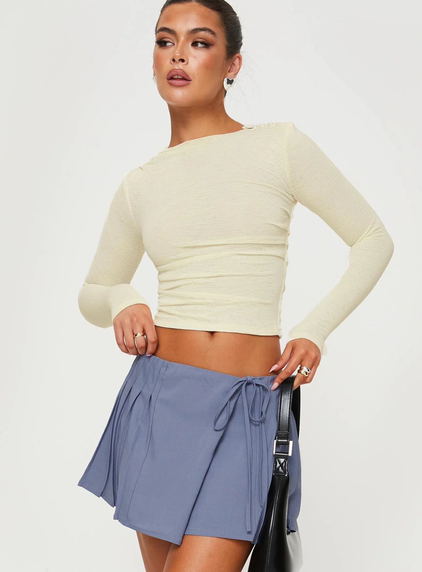 Luvinia Long Sleeve Top Cream - Image 2