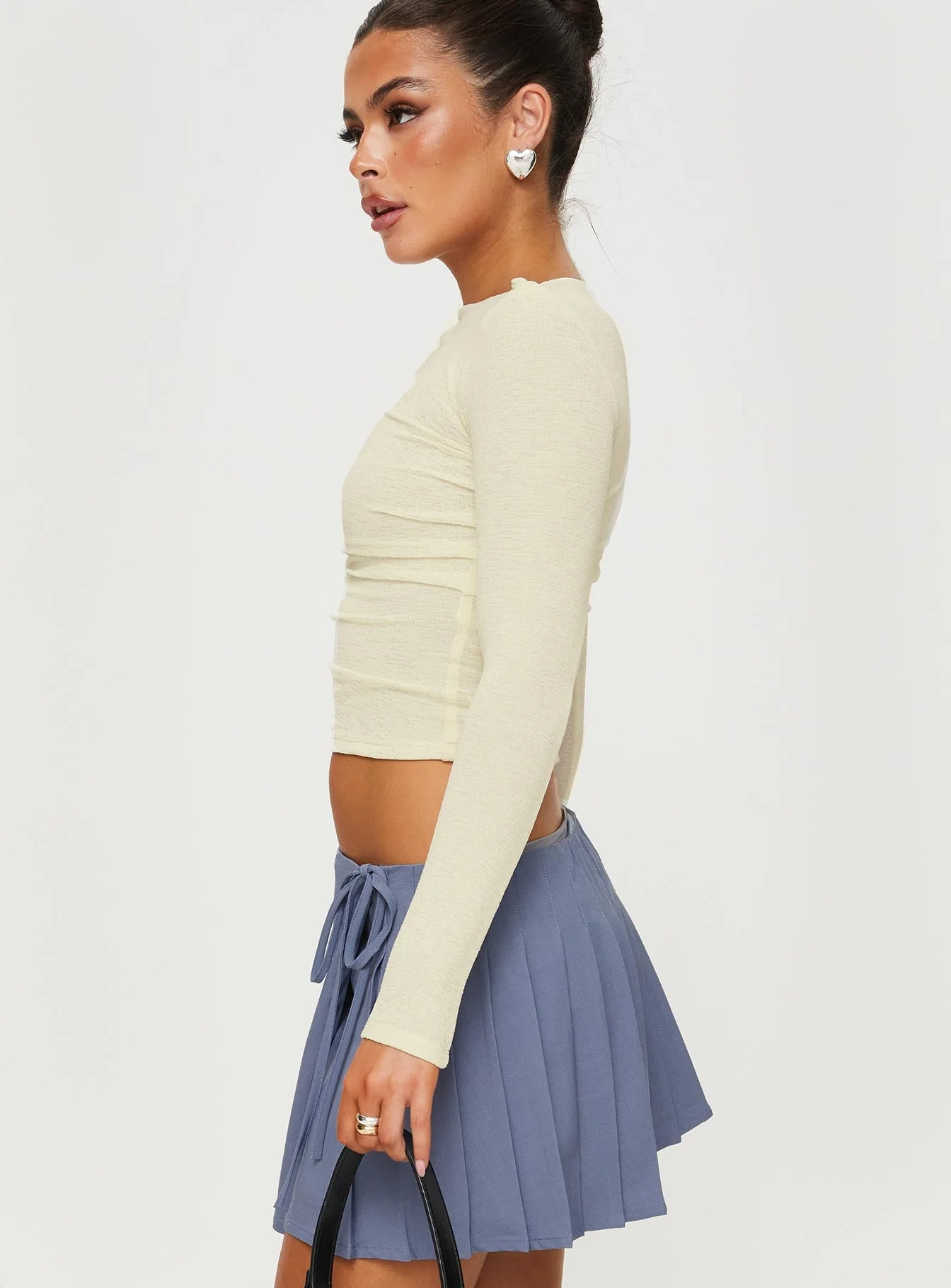 Luvinia Long Sleeve Top Cream - Image 4