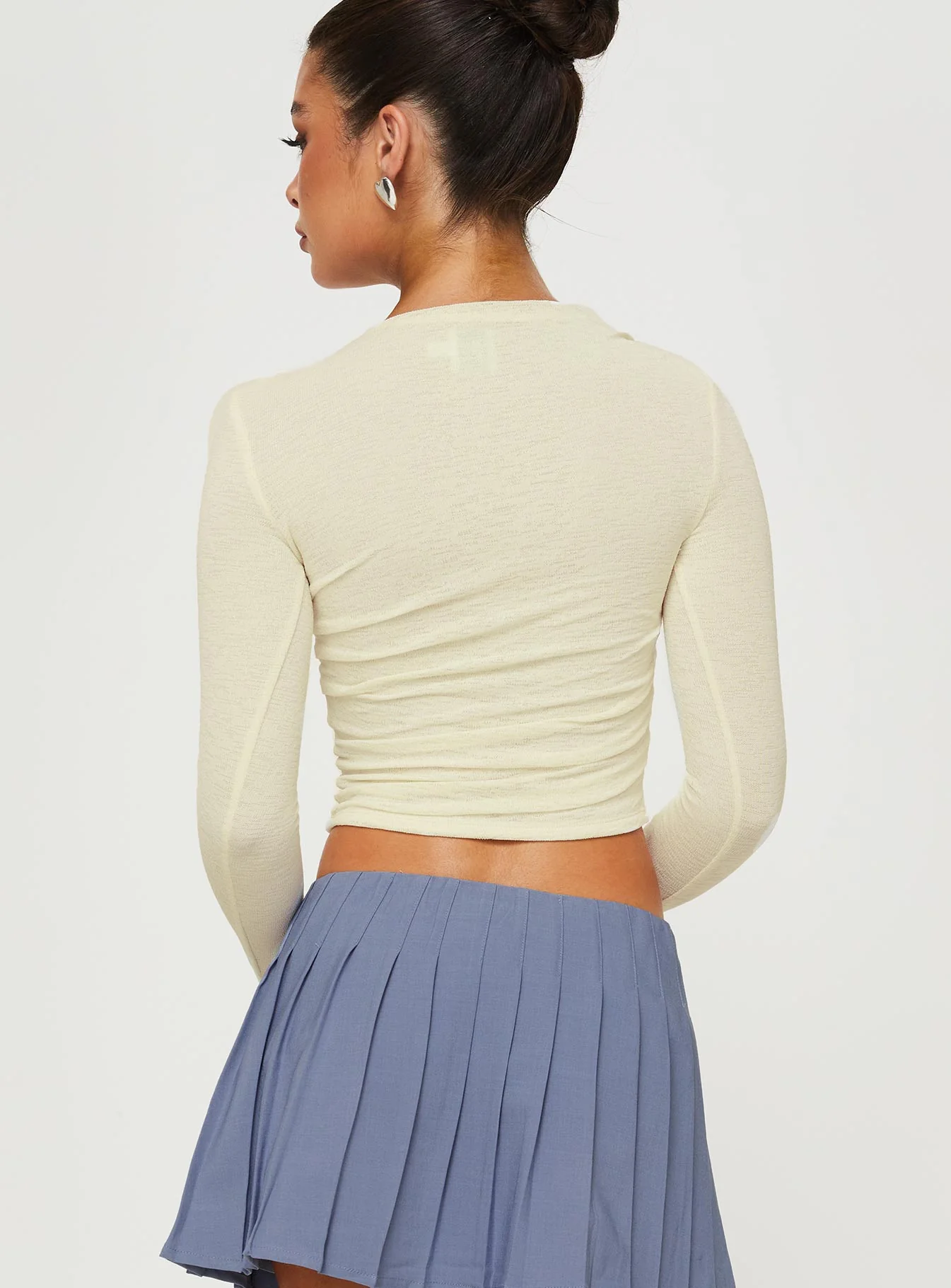 Luvinia Long Sleeve Top Cream - Image 5