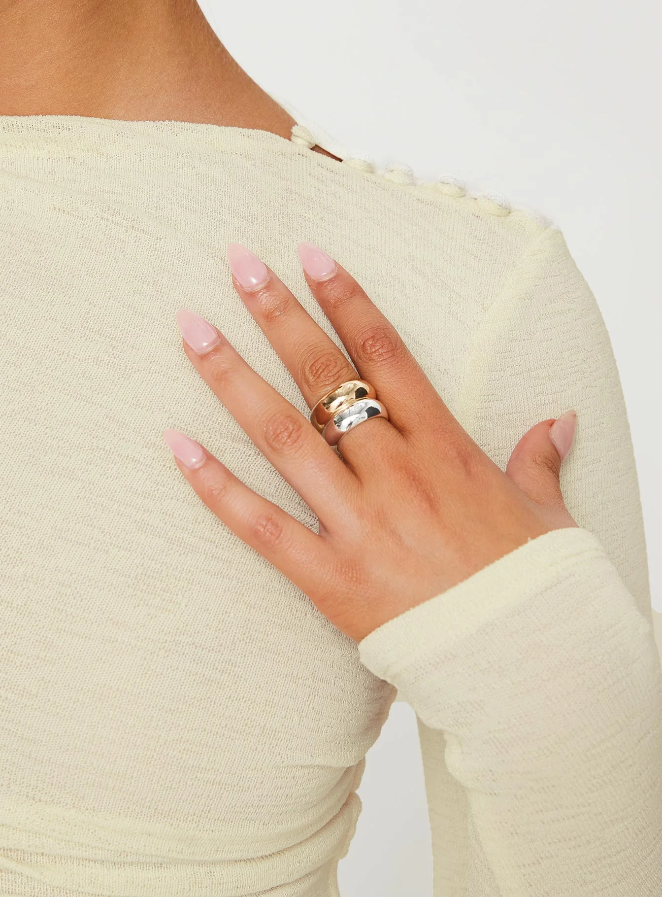 Luvinia Long Sleeve Top Cream - Image 6