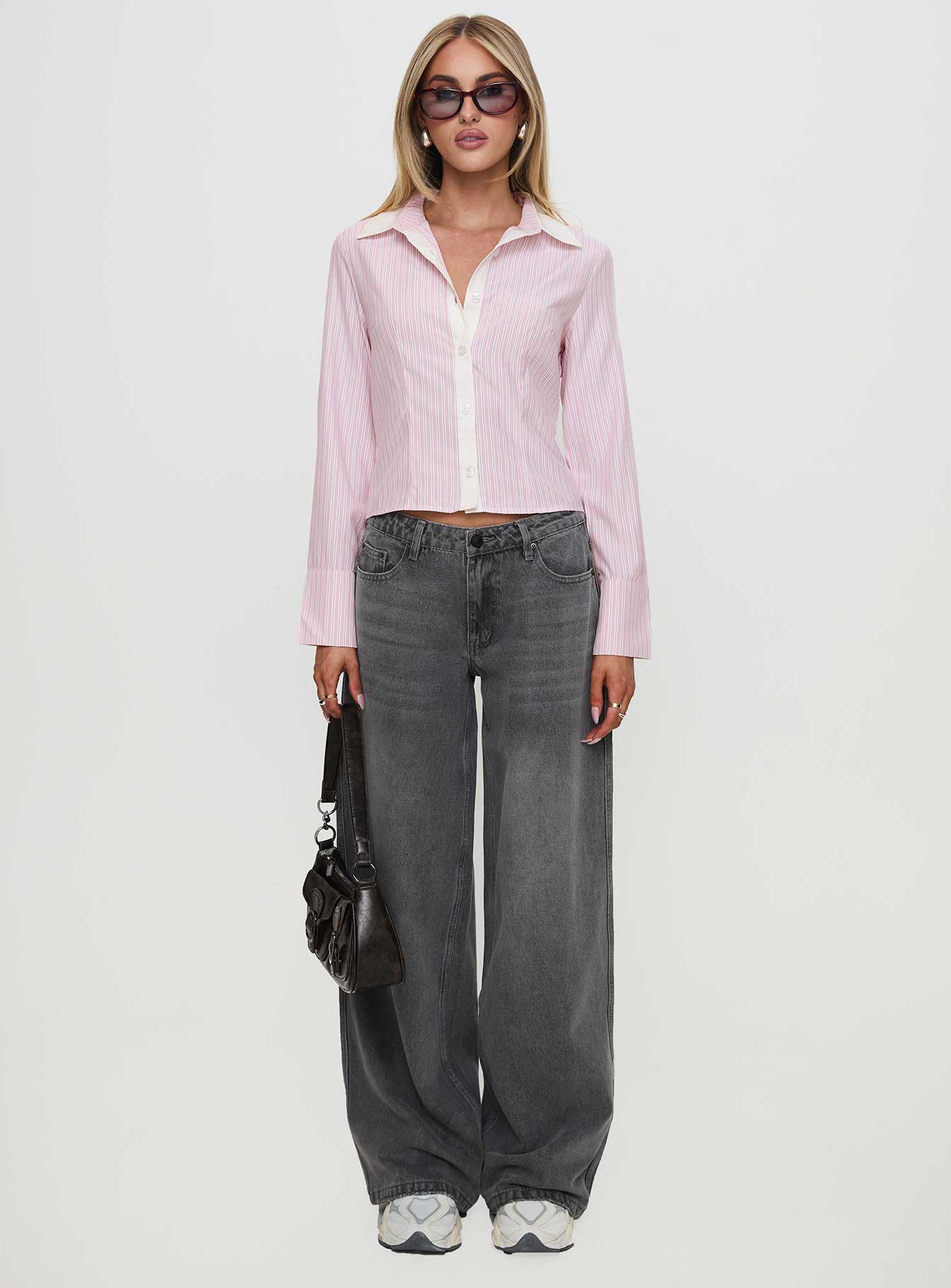 Lyndel Long Sleeve Top Pink Stripe - Image 7