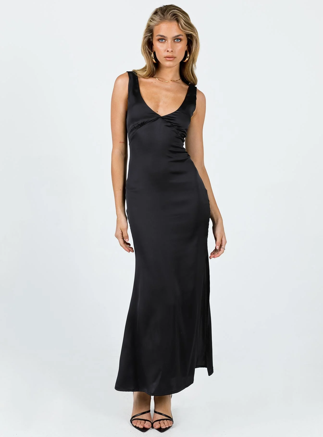 Lynsey Midi Dress Black - Image 2