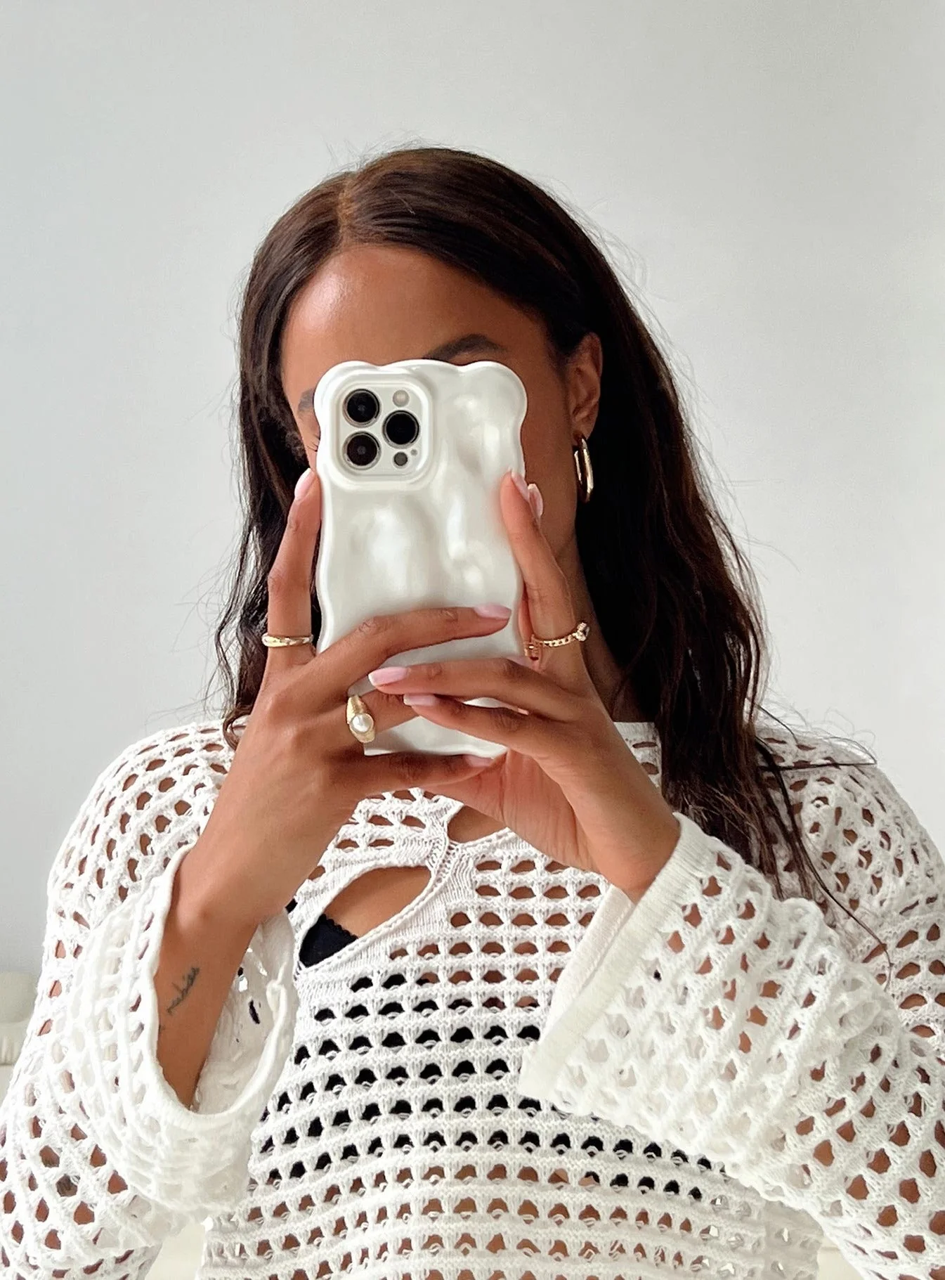 Maceline iPhone Case White - Image 3