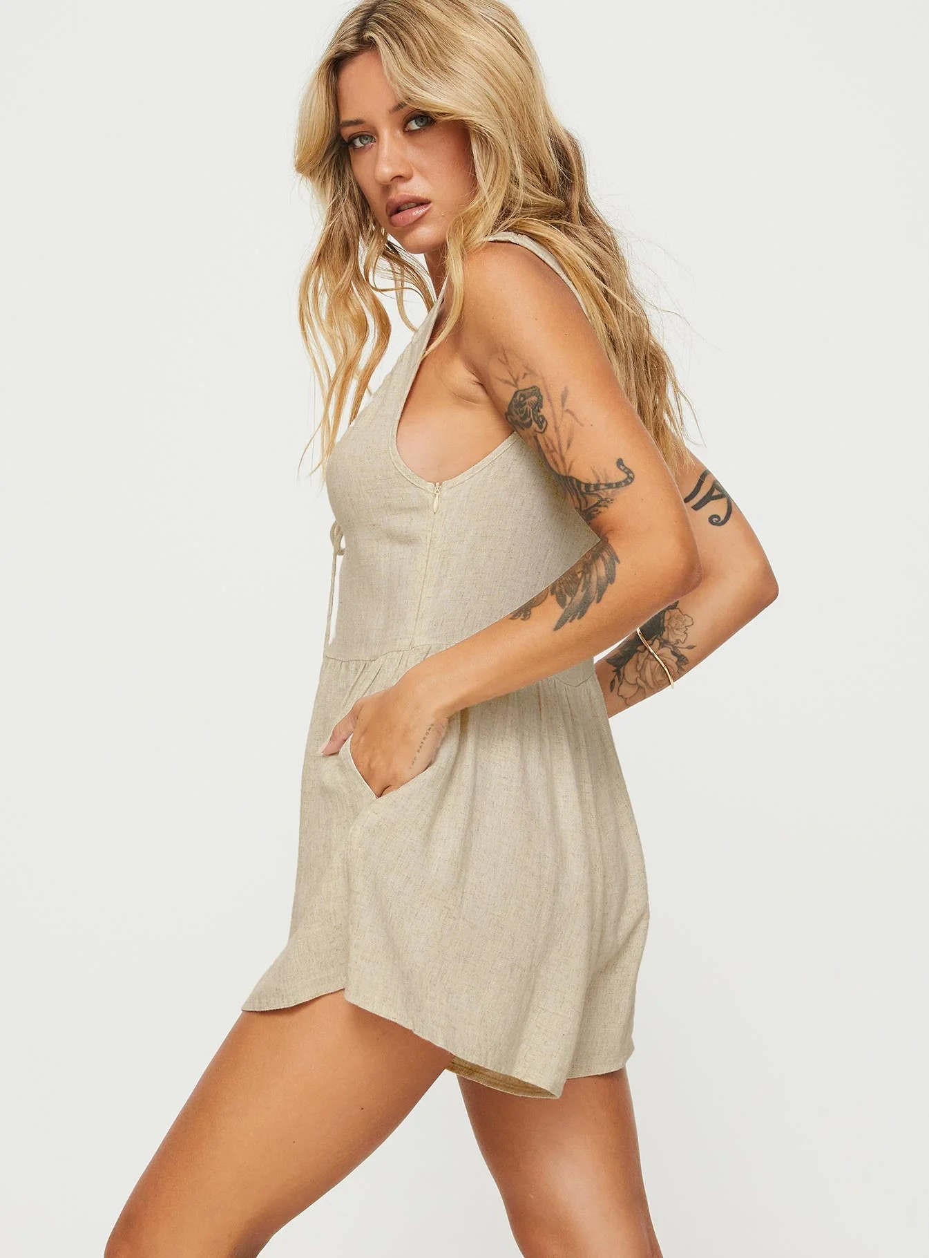 Mackellar Romper Beige - Image 3