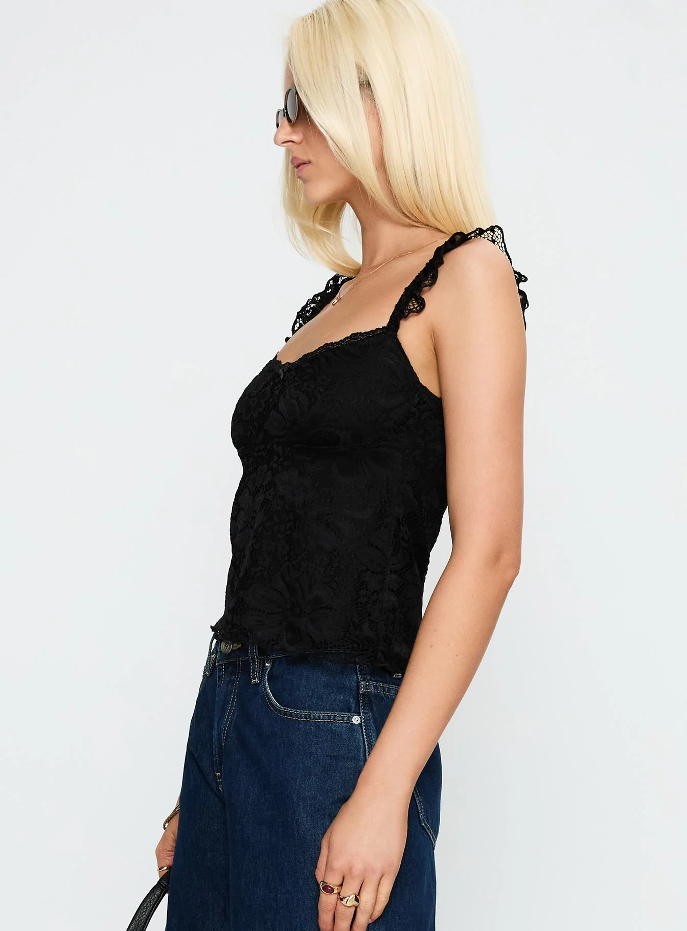 Madaleine Lace Top Black - Image 4