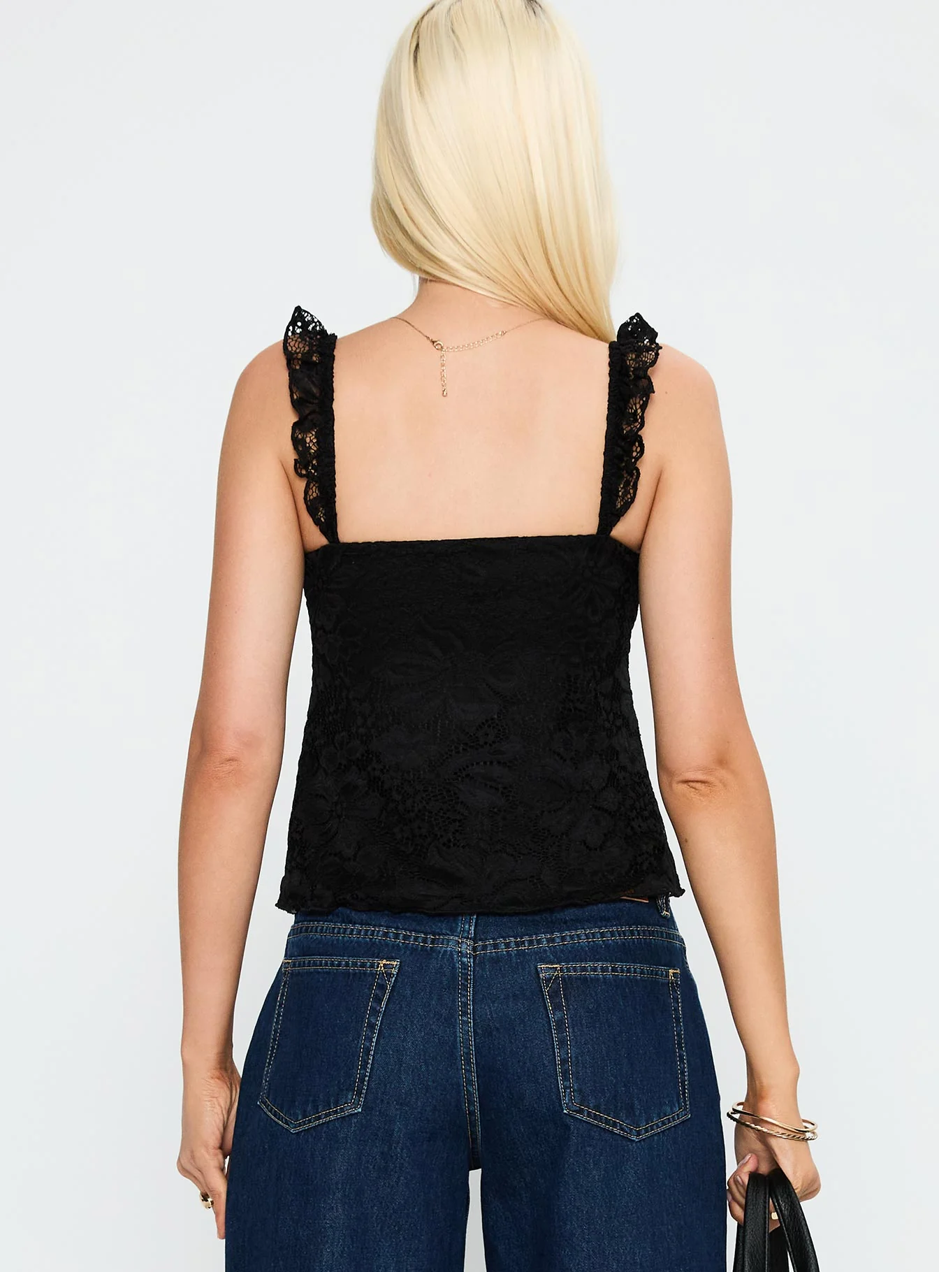 Madaleine Lace Top Black - Image 5