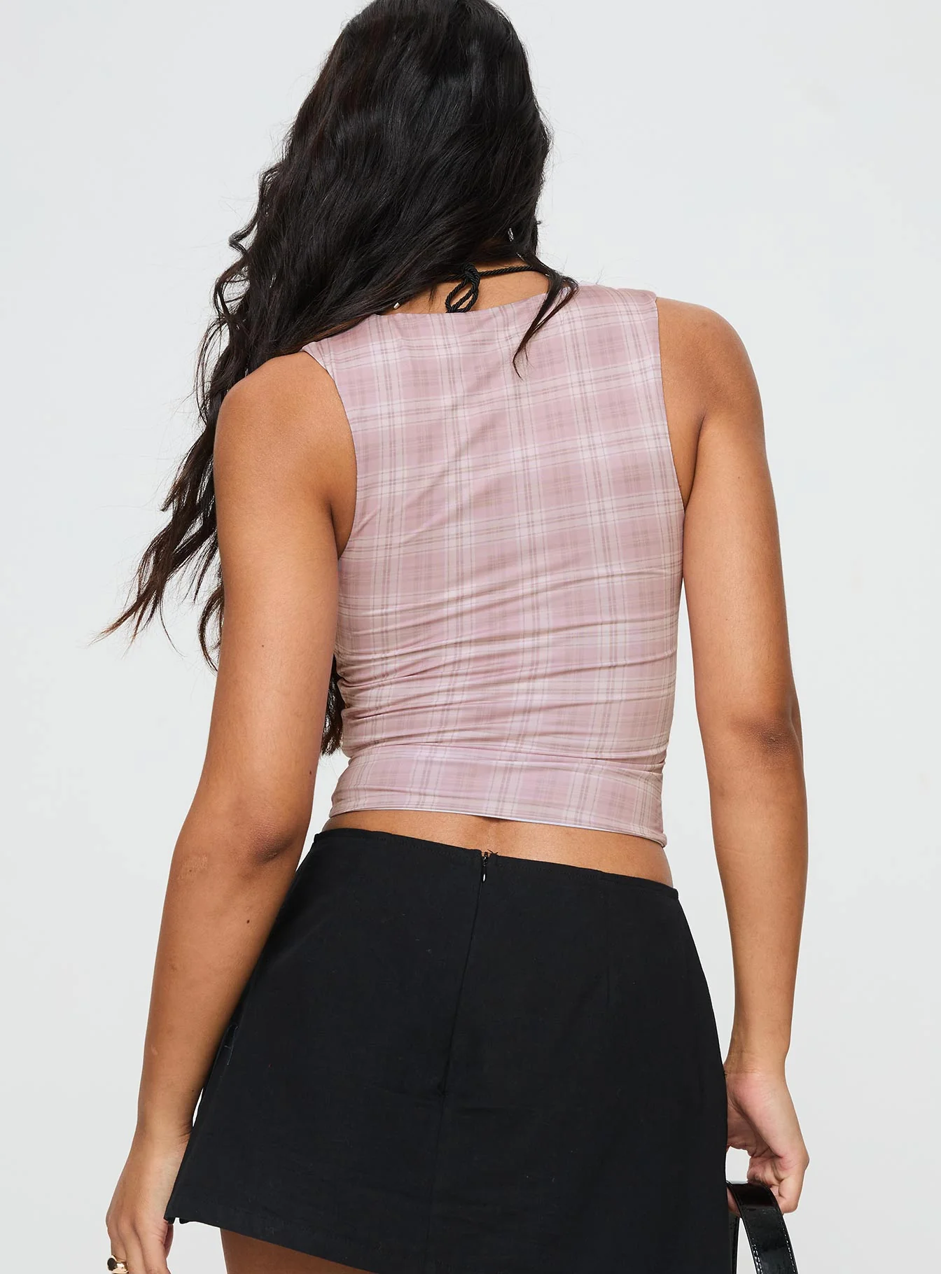 Back In Time Top Pink Check - Image 5