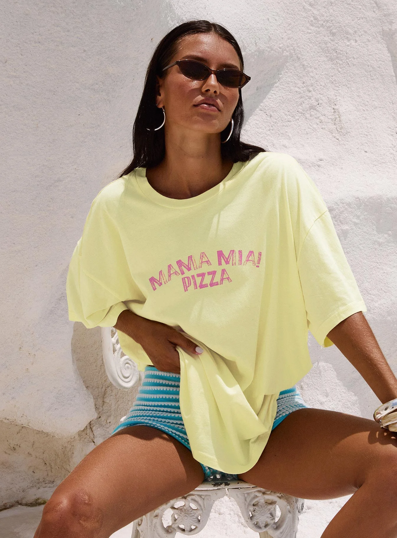 Made With Love Graphic Top Pastel Yellow - Image 3