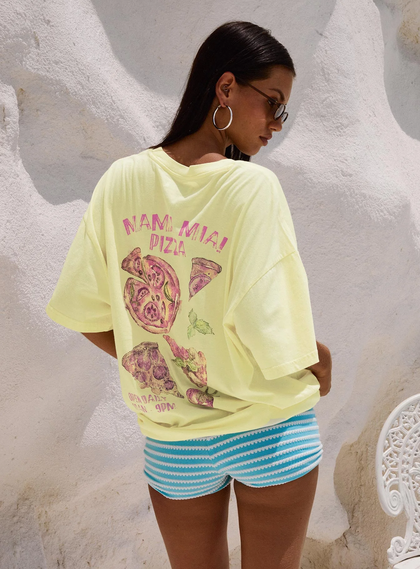 Made With Love Graphic Top Pastel Yellow - Image 4