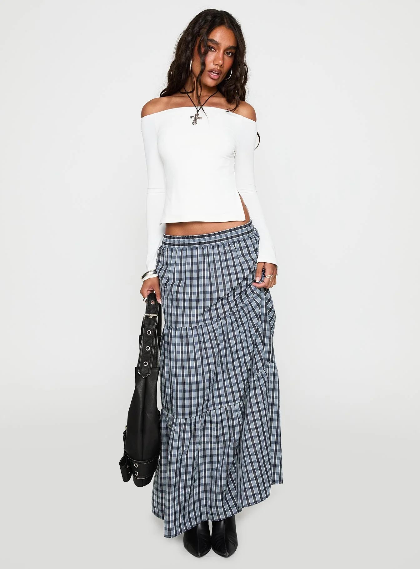 Maestro Off The Shoulder Top White - Image 3