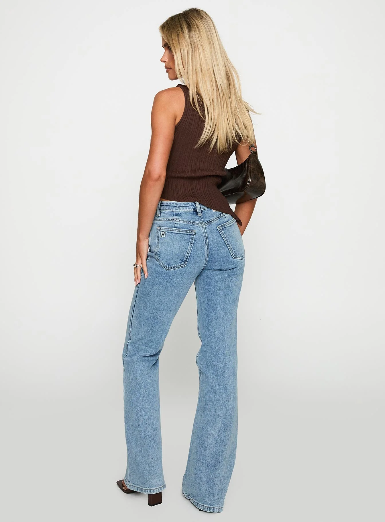 Magic Mirror Mid Rise Bootleg Jeans Ice Wash Tall - Image 5