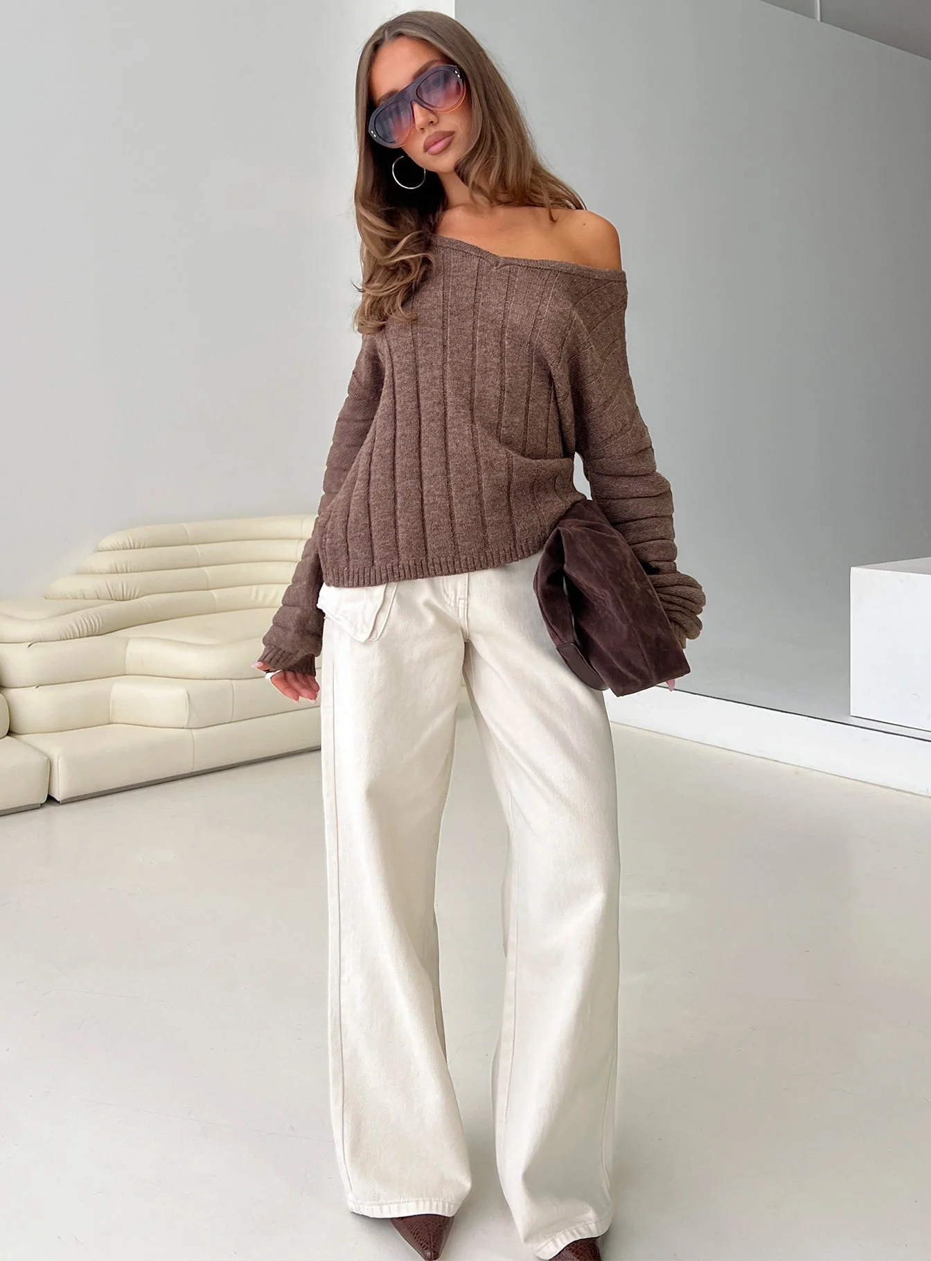 Main Thing Knit Sweater Mocha - Image 8