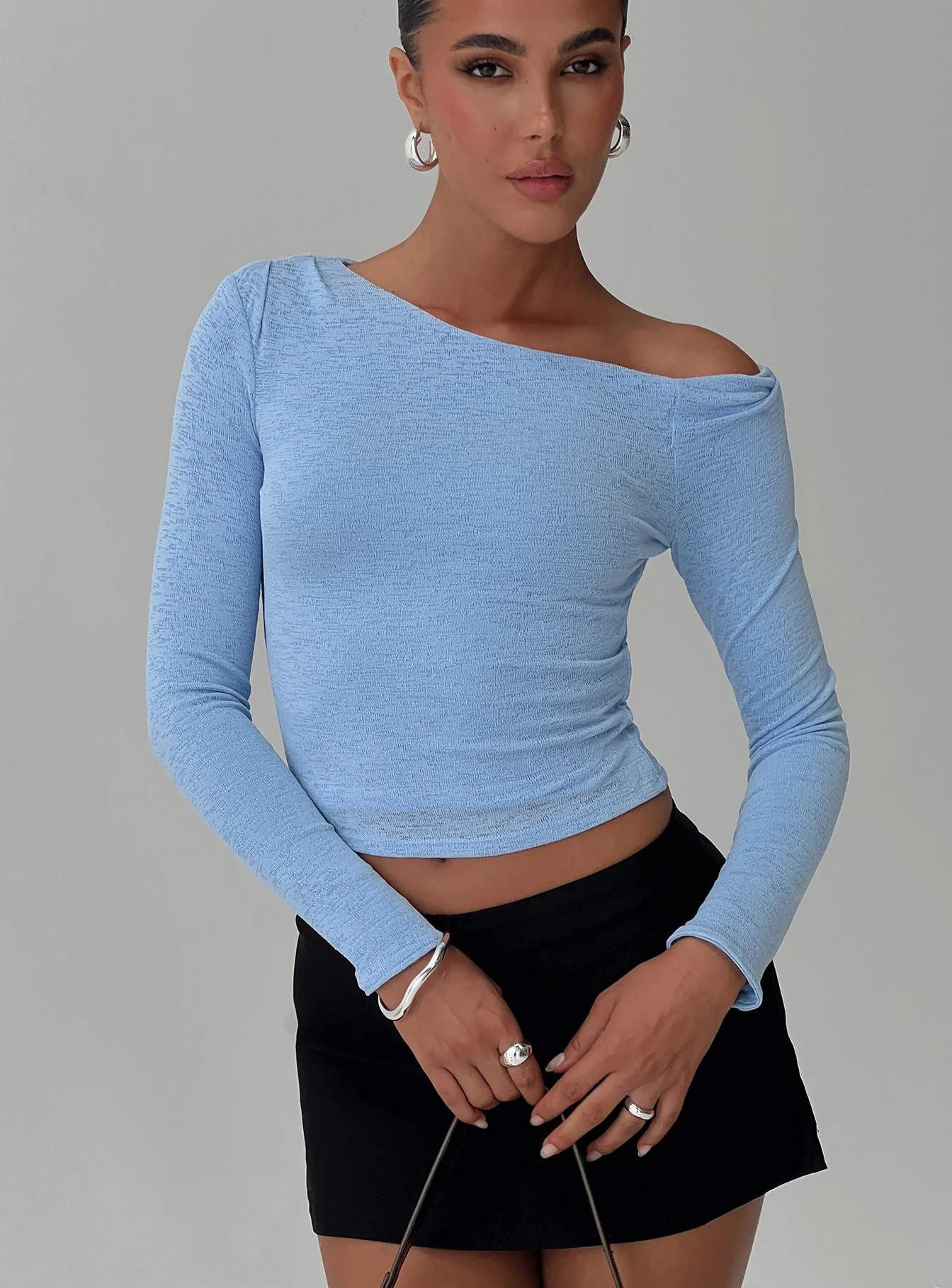 Malian Long Sleeve Top Blue - Image 8
