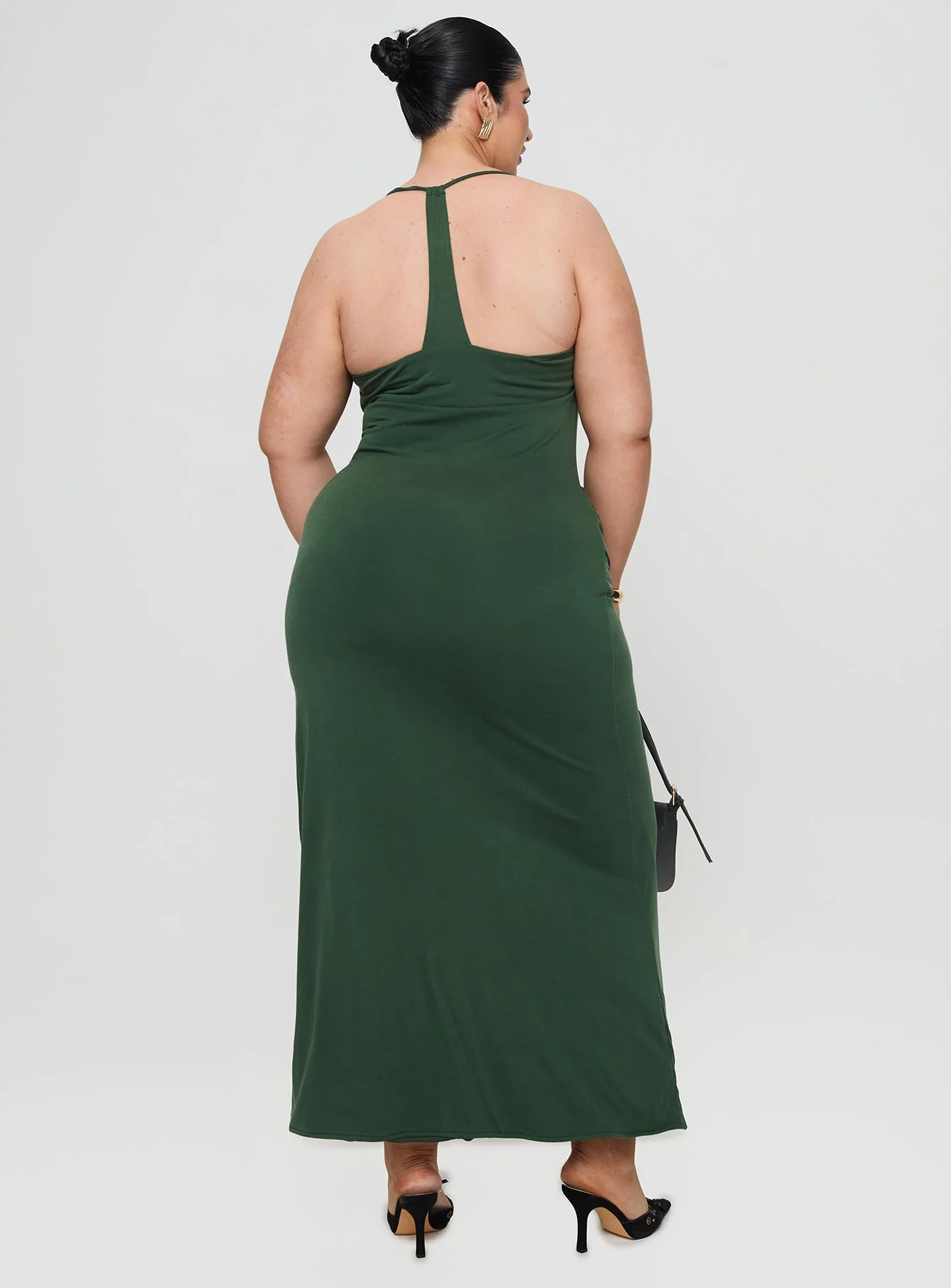 Marchesi Maxi Dress Green Curve - Image 5
